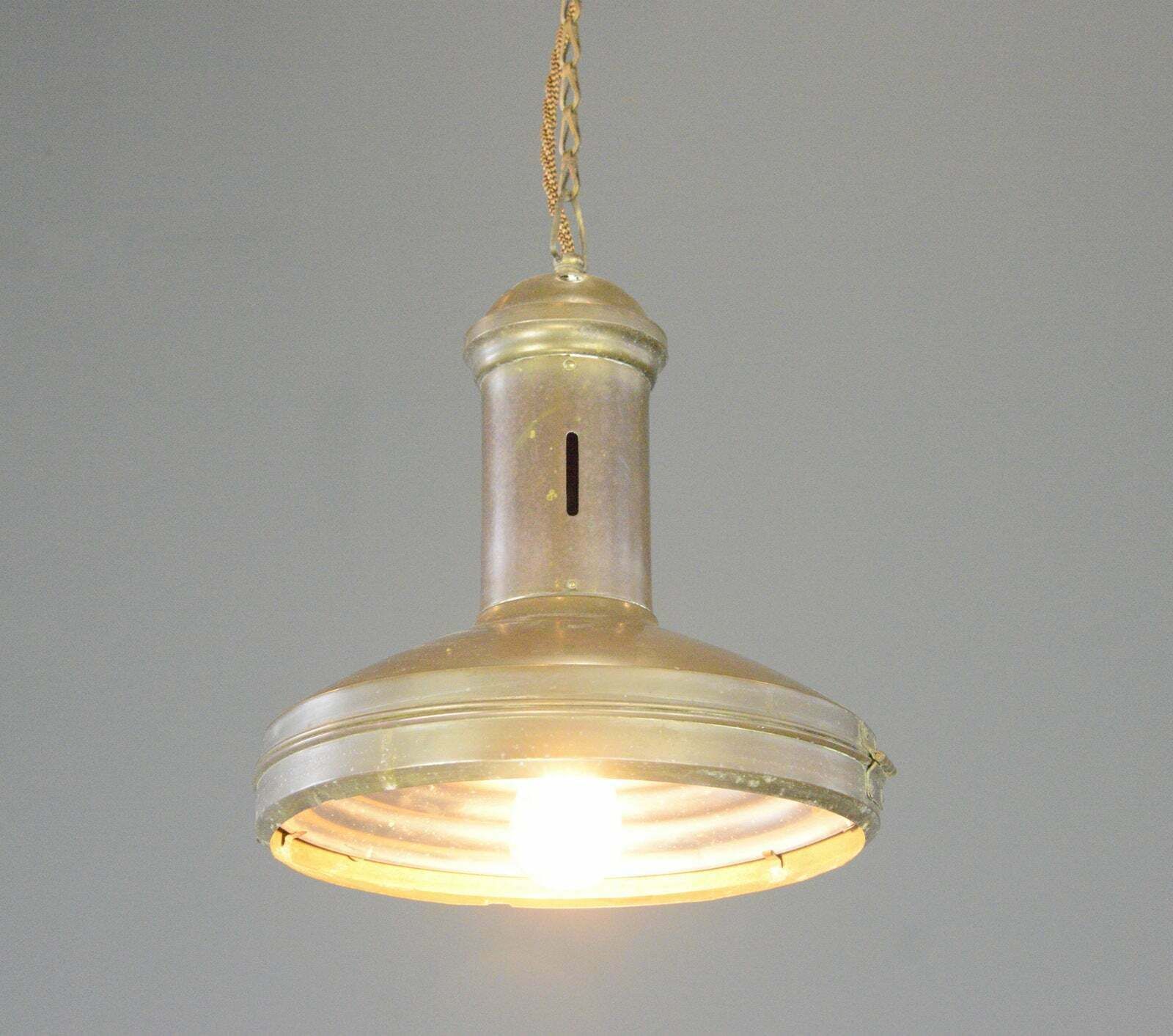 Copper Pendant Light By Reinlicht Circa 1920s photo Lighting