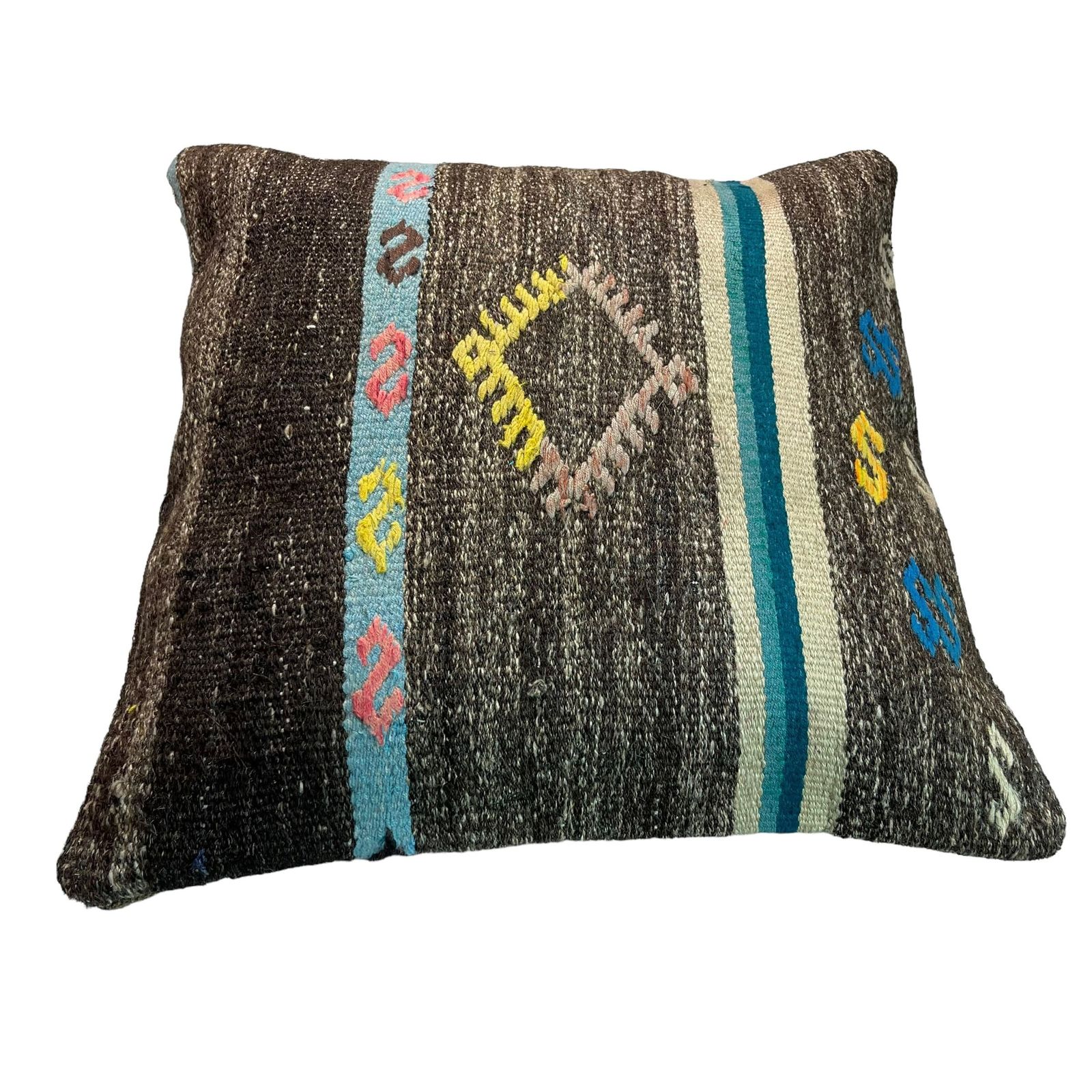 photo for sale Ethnic Kilim Pillow, 18x18 Pillow Cover, Bohemian Kilim Pillow, Handwoven Kilim Pillow, Sofa Throw Pillow, Meditation Kilim Cover