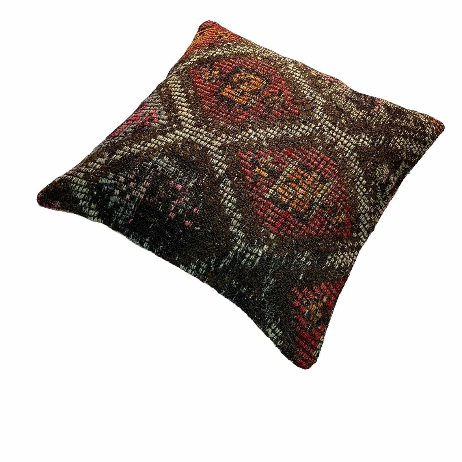 Etnische Kilim Kussen, 45x45 Cm Kussenhoes, Bohemian Kilim Kussen, Handgeweven Kilim Kussen, Sierkussen Voor Bank, Meditatie Kilim Hoes photo furniture