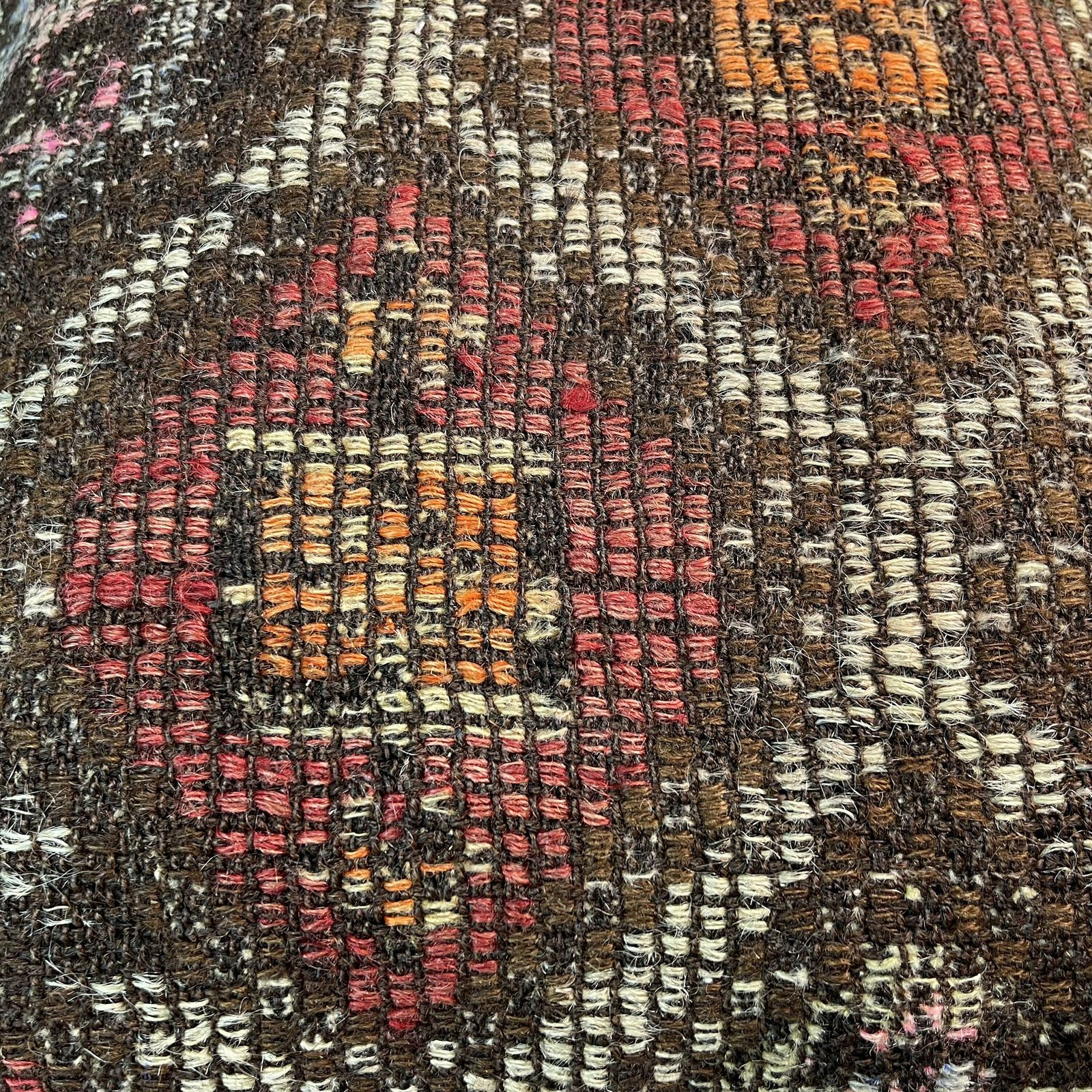 Etnische Kilim Kussen, 45x45 Cm Kussenhoes, Bohemian Kilim Kussen, Handgeweven Kilim Kussen, Sierkussen Voor Bank, Meditatie Kilim Hoes photo Textiel