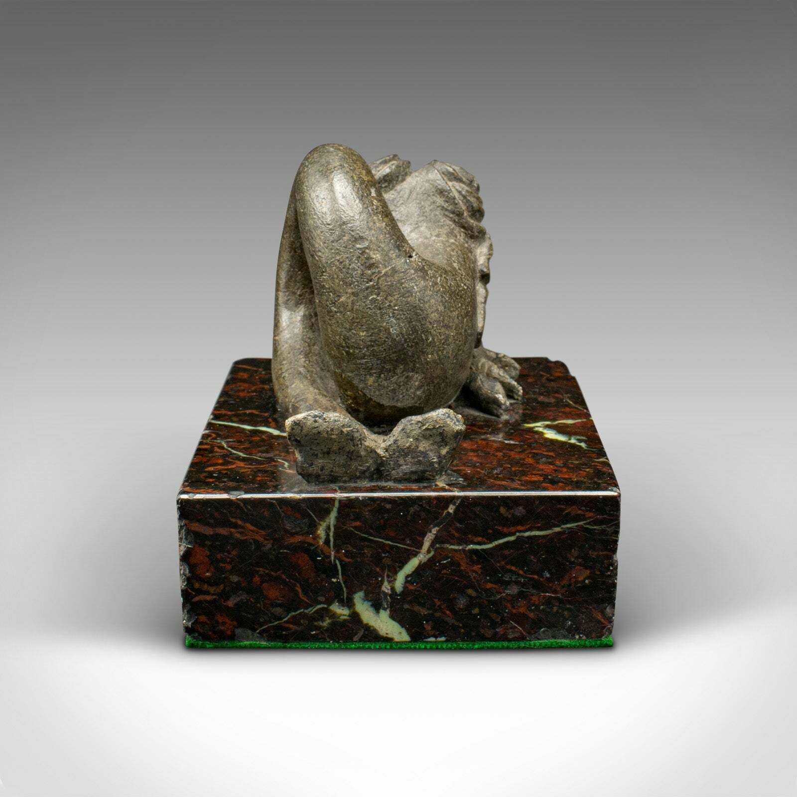 Antique Serpentine Paperweight, Chinese, Soapstone, Marble, Desktop, Victorian photo 695.0
