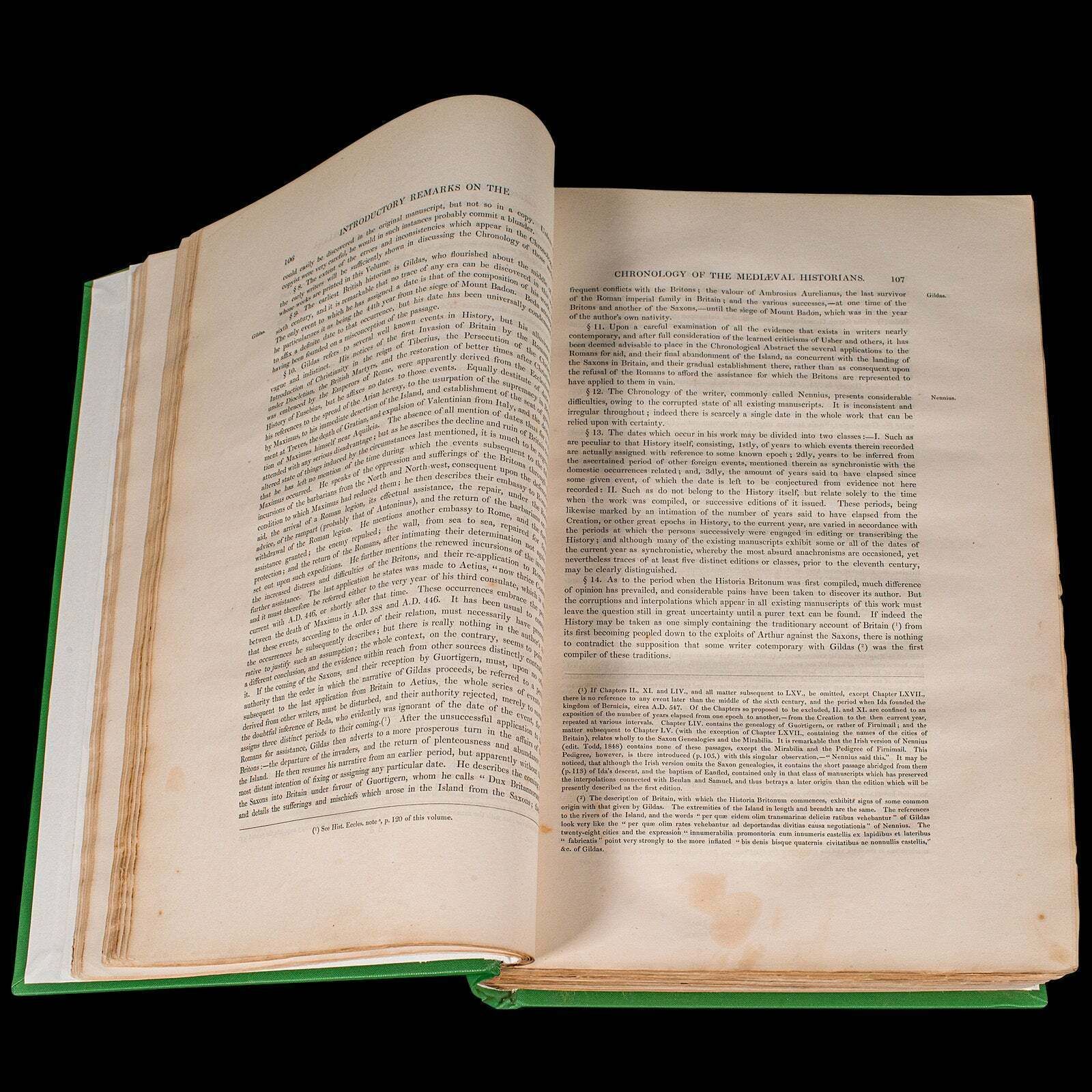 Large Antique Encyclopaedia, Historica Britannica, Multilingual Book, Victorian photo vinterior