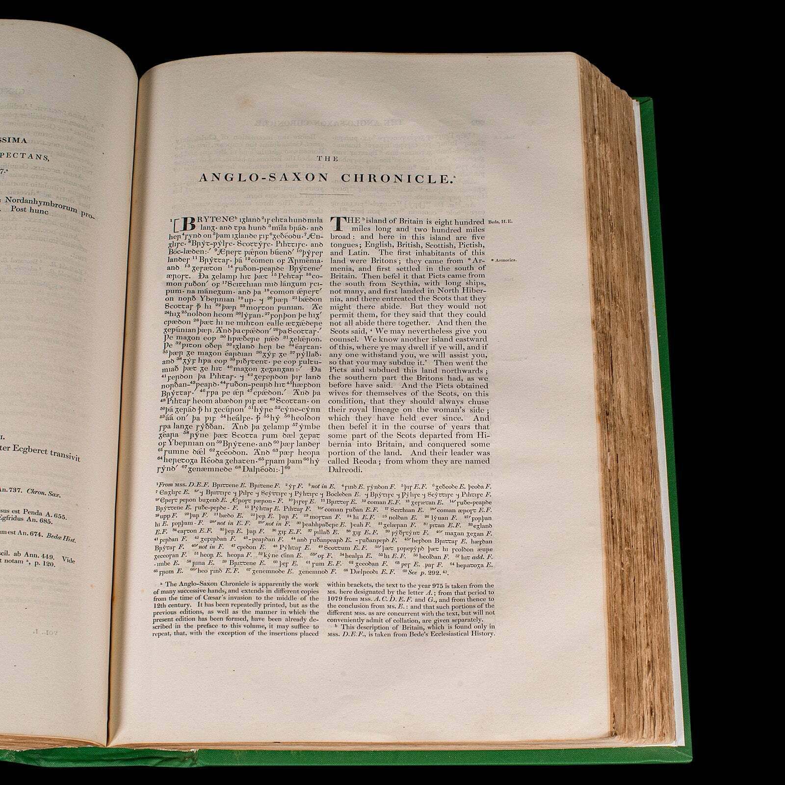 Home Decor Large Antique Encyclopaedia, Historica Britannica, Multilingual Book, Victorian photo