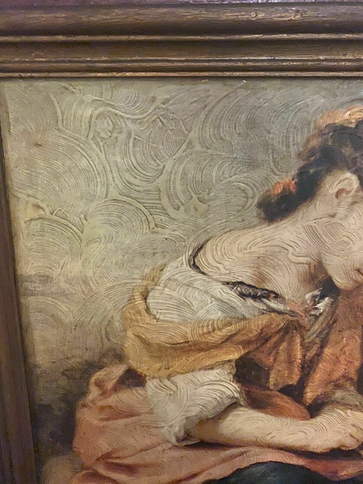 Antique Oil On Board After Bartolome Esteban Murillo The Little Fruit Seller photo for sale