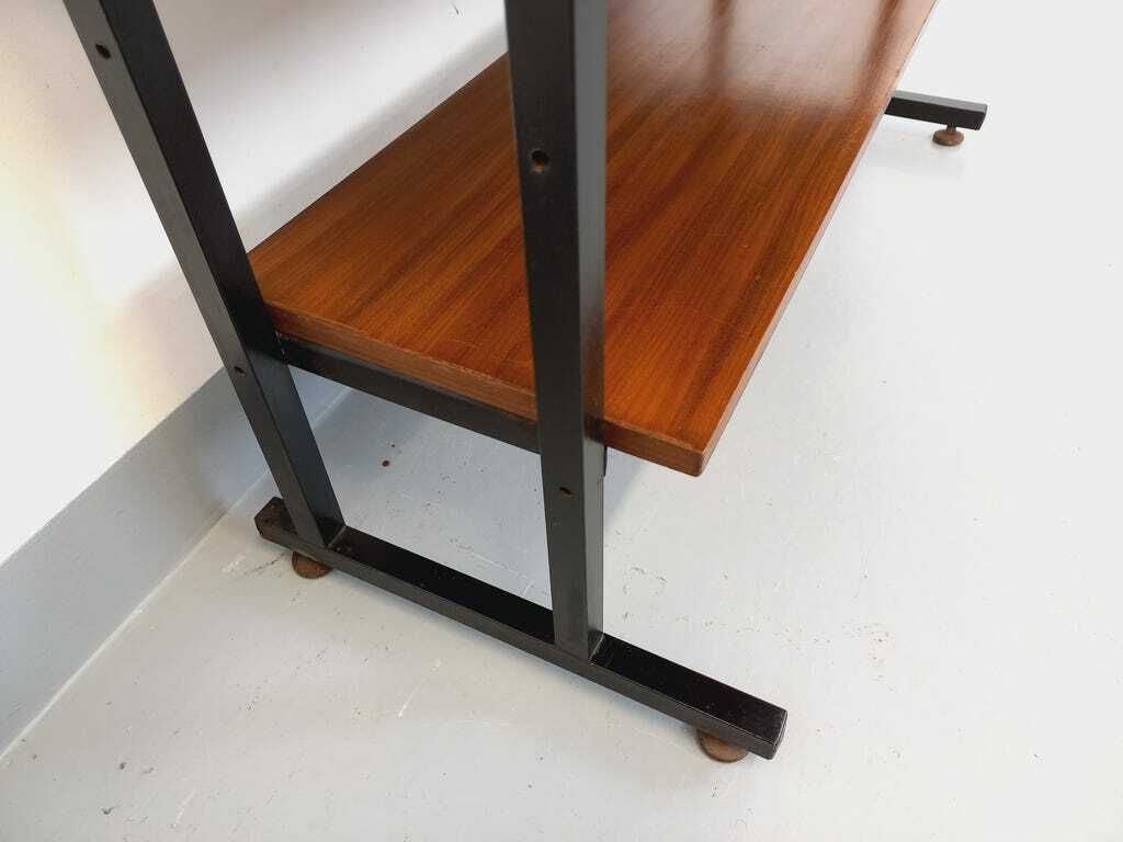 1295.0 New | Teak And Metal Bookcase, 1960s photo