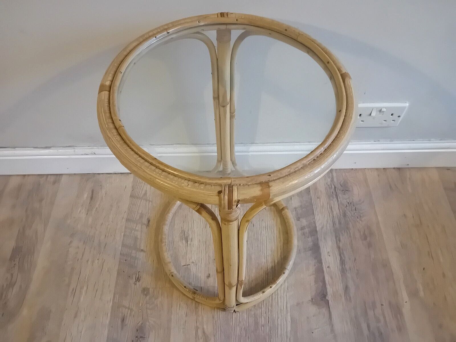 Delightful 1970's Italian Bamboo Boho Chic Mid Century Drinks/Side /Coffee Table photo 165.0