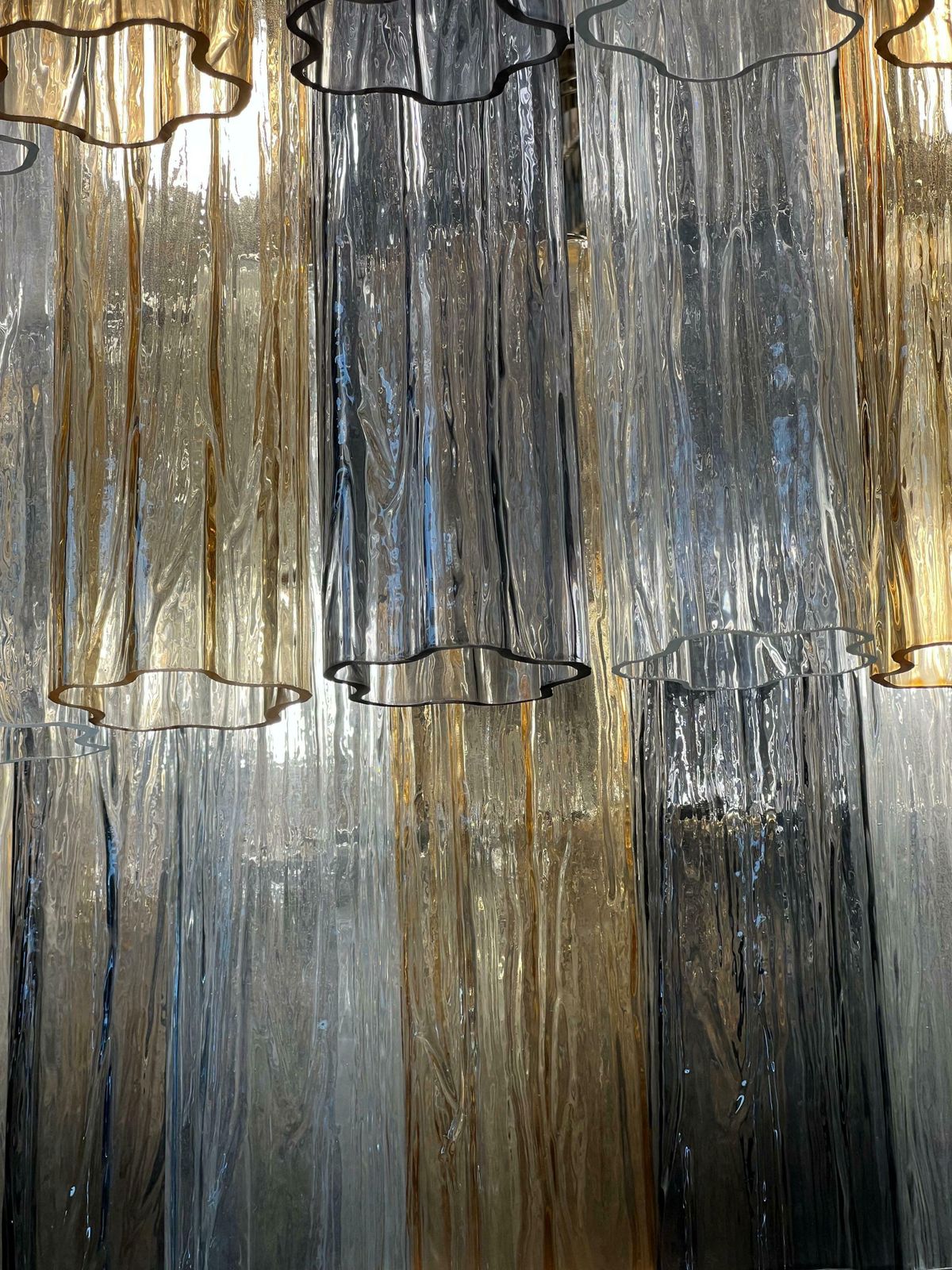 photo furniture Majestic Gold Fumé And Clear Murano Chandelier By Valentina Planta