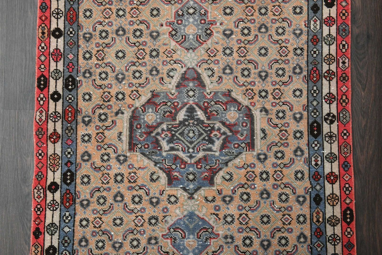 3.2x9.3 Ft Turkish Runner, Vintage Runner, Wool Rug, Hallway Rug, Kitchen Rug, Oushak Runner, 3x9 Runner Rug, Entryway Rug, Room Decor photo buy