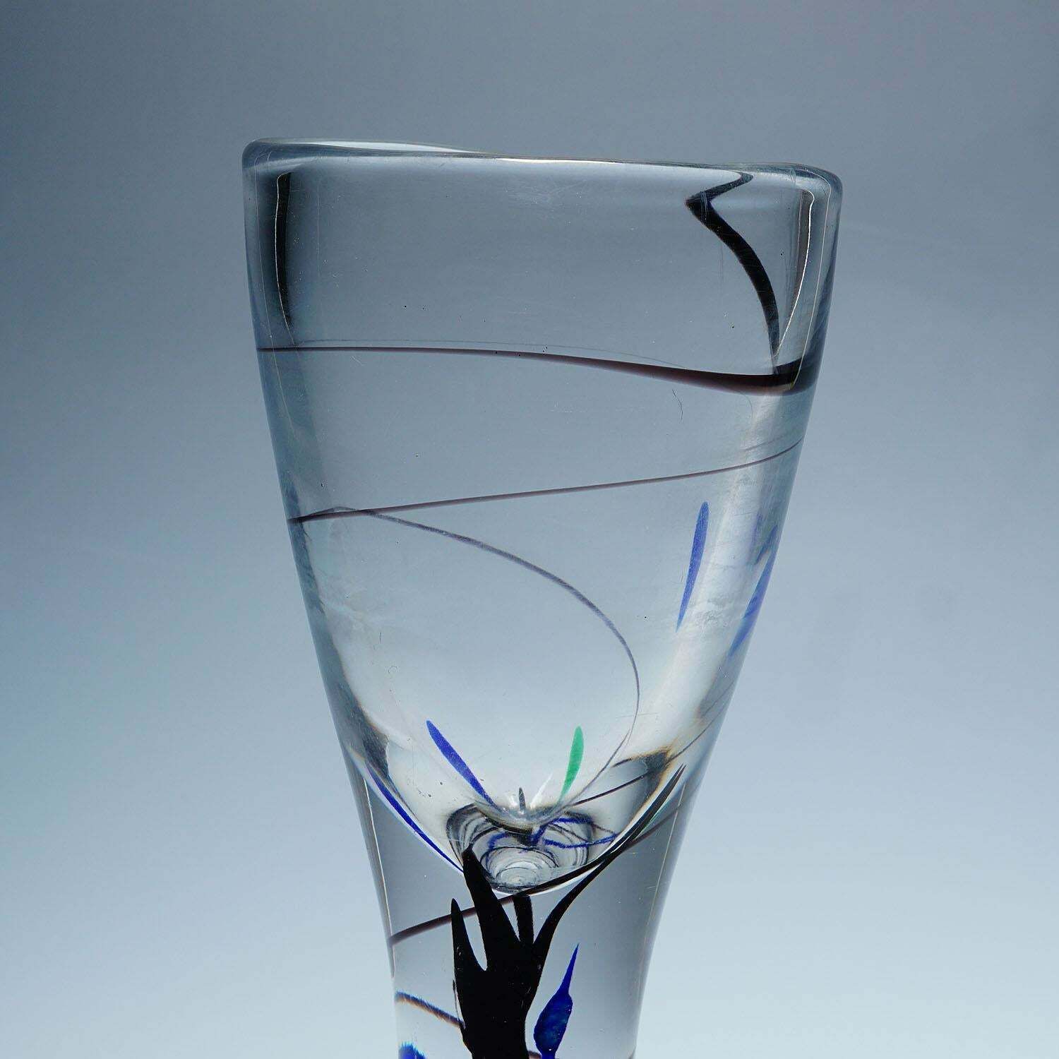 Vase Of The Abstracta Series, Vicke Lindstrand For Kosta, Sweden 1950s photo Home Decor
