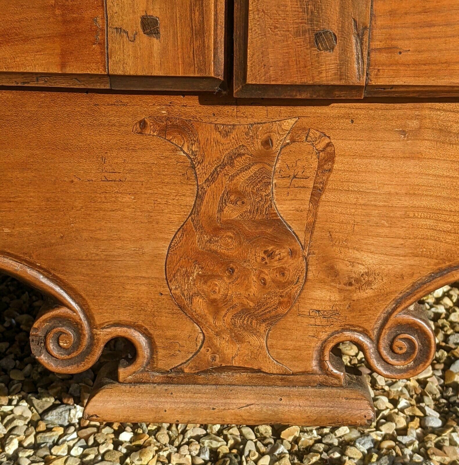 photo furniture Antique French Pantry Cabinet Fruitwood Provence
