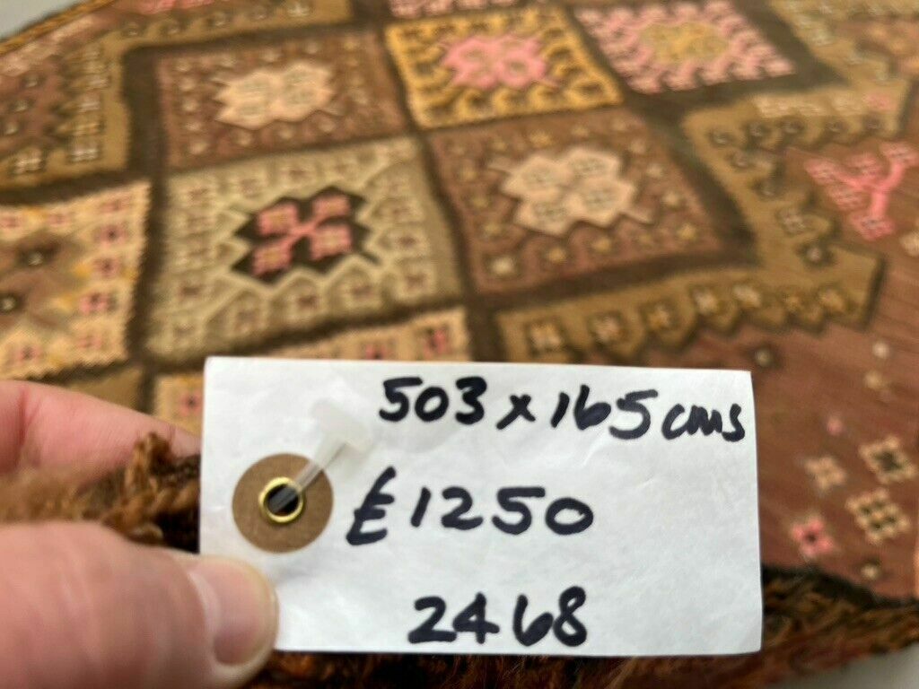photo buy Vintage Turkish Kilim 503x165 Cm Wool Kelim Rug Large