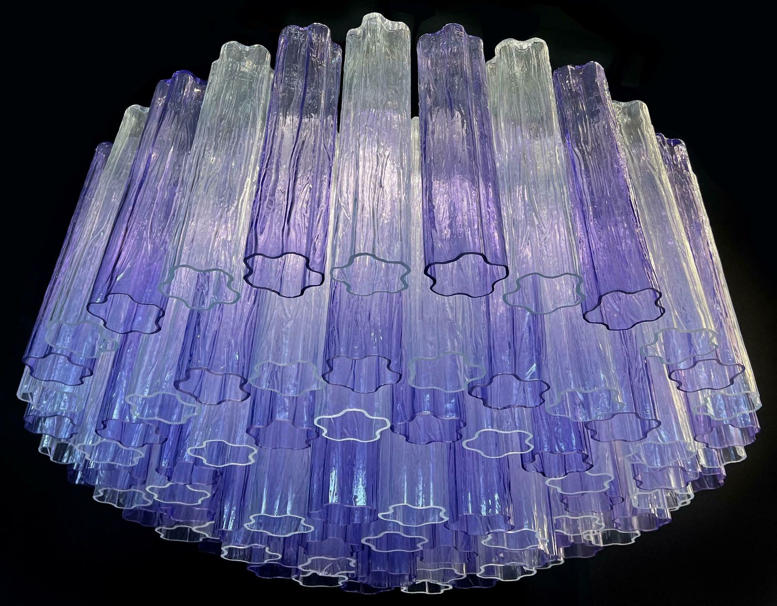 Murano Glass Chandelier, Tronchi Glasses By Valentina Planta photo Lighting