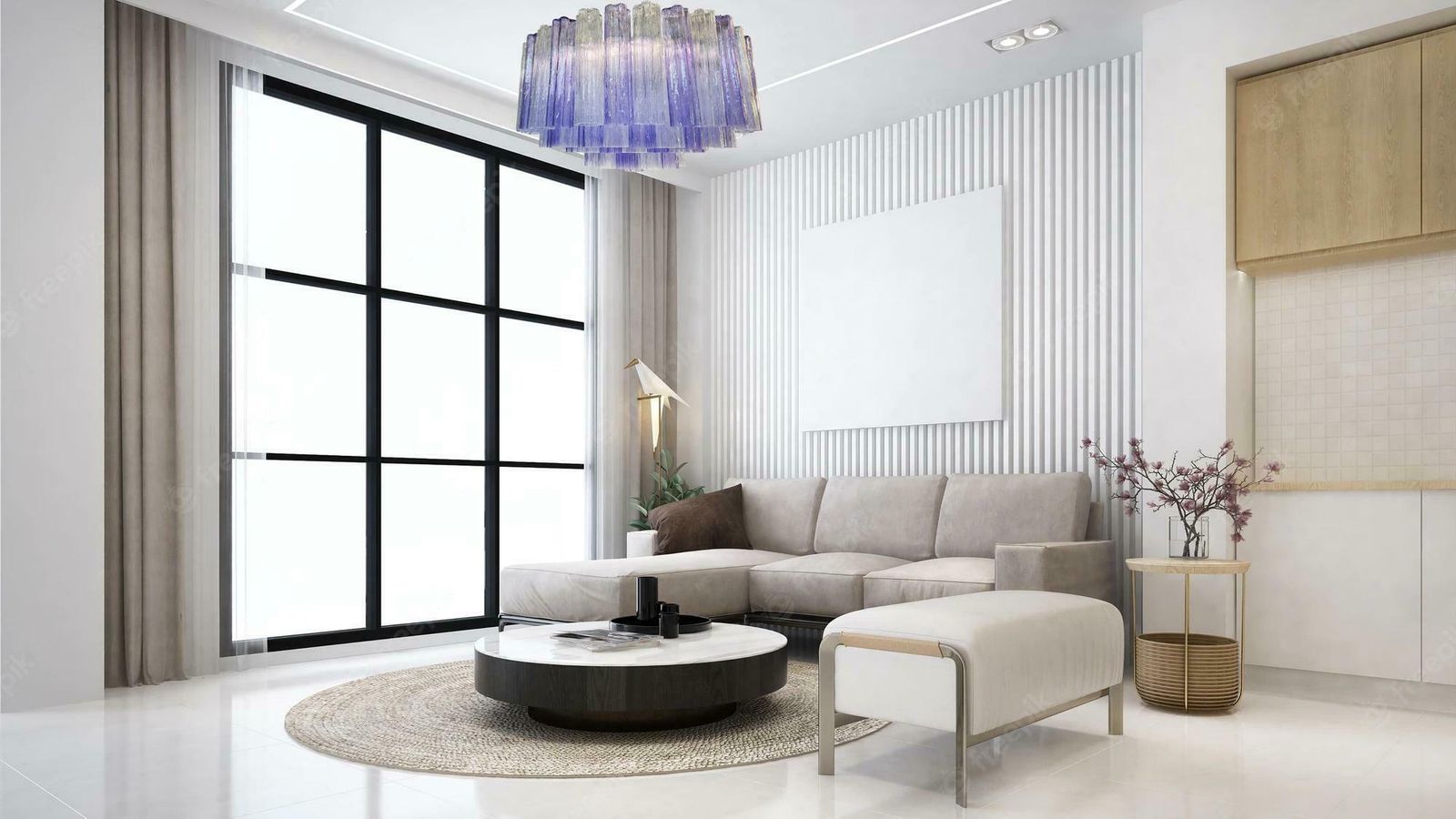 photo furniture Murano Glass Chandelier, Tronchi Glasses By Valentina Planta