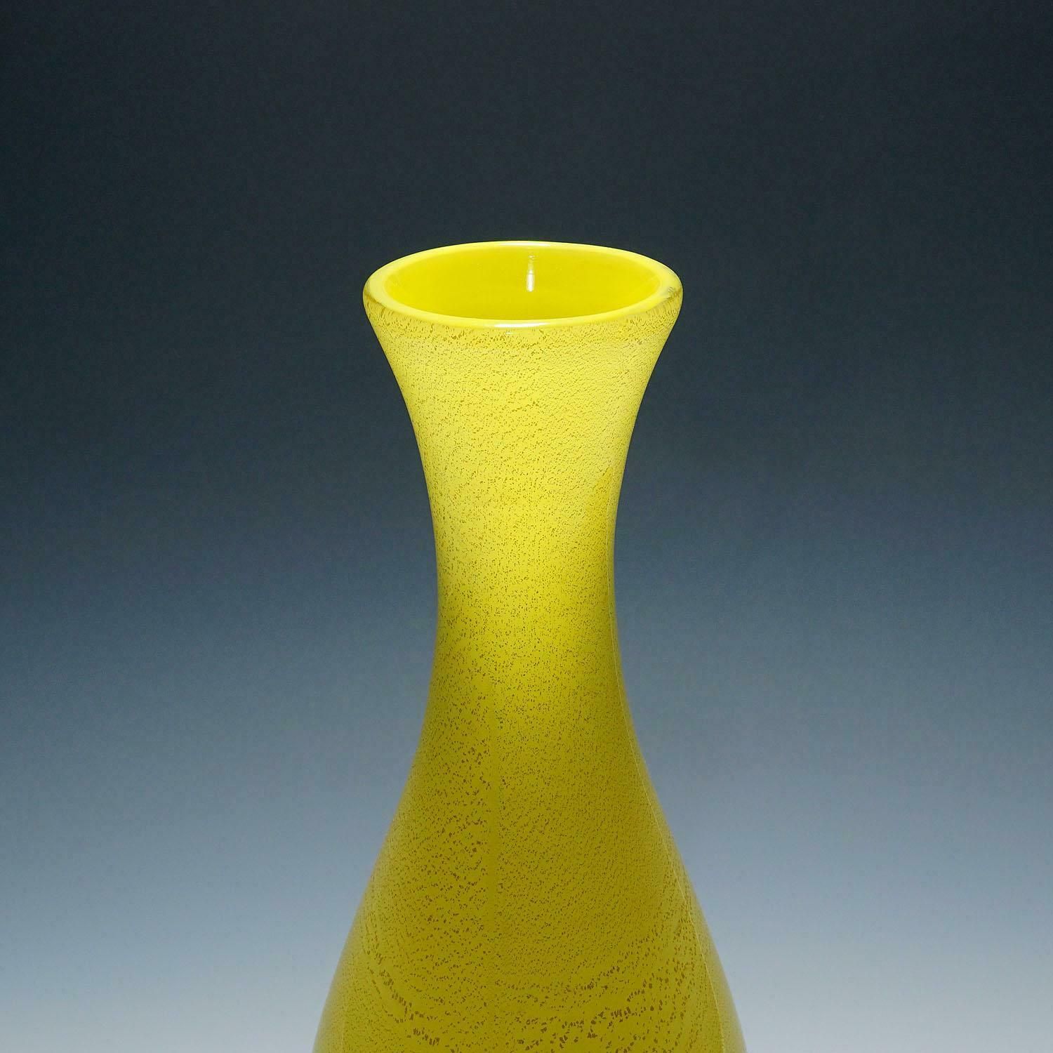 A Large Soffiato Glass Vase By Galliano Ferro, Murano Ca. 1950s photo vintage