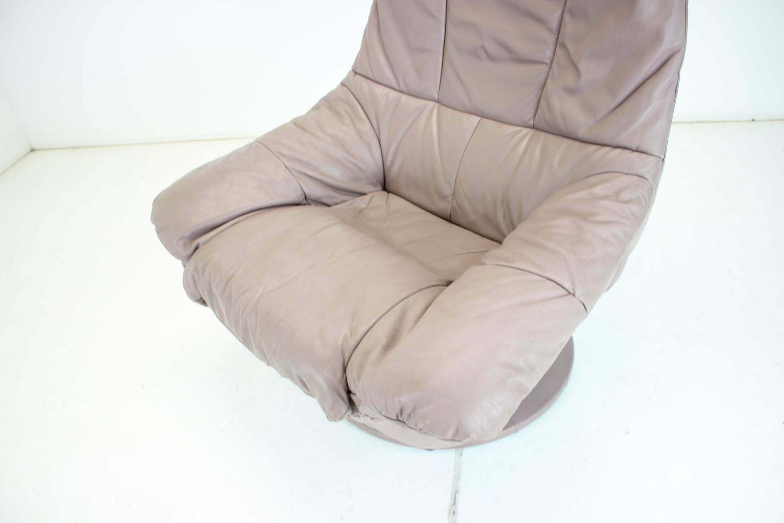Large Swivel Adjustable Leather Armchair, Germany photo buy
