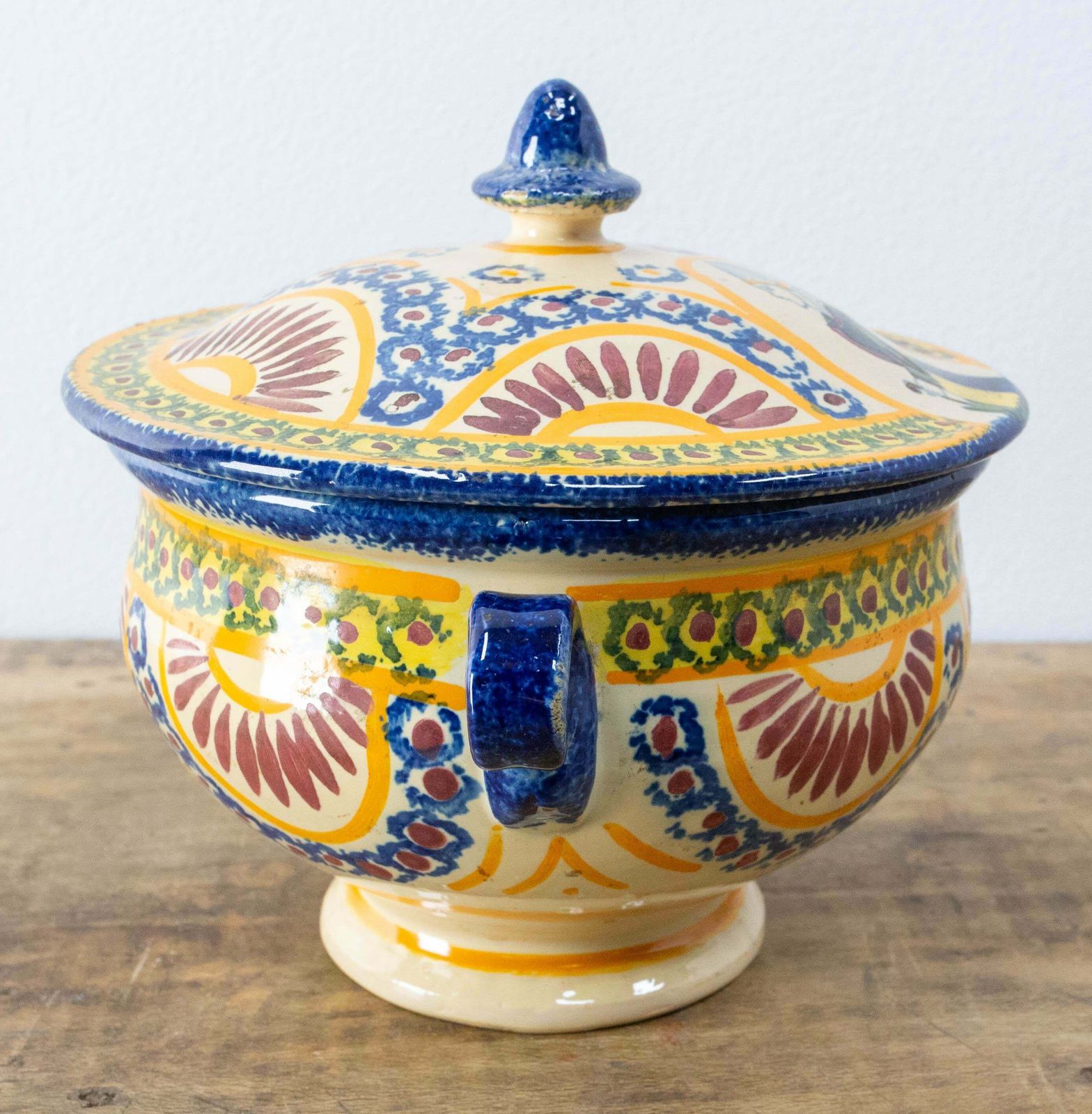Little Porcelain Tureen Center Piece Or Empty Pocket, French Circa 1960 photo for sale