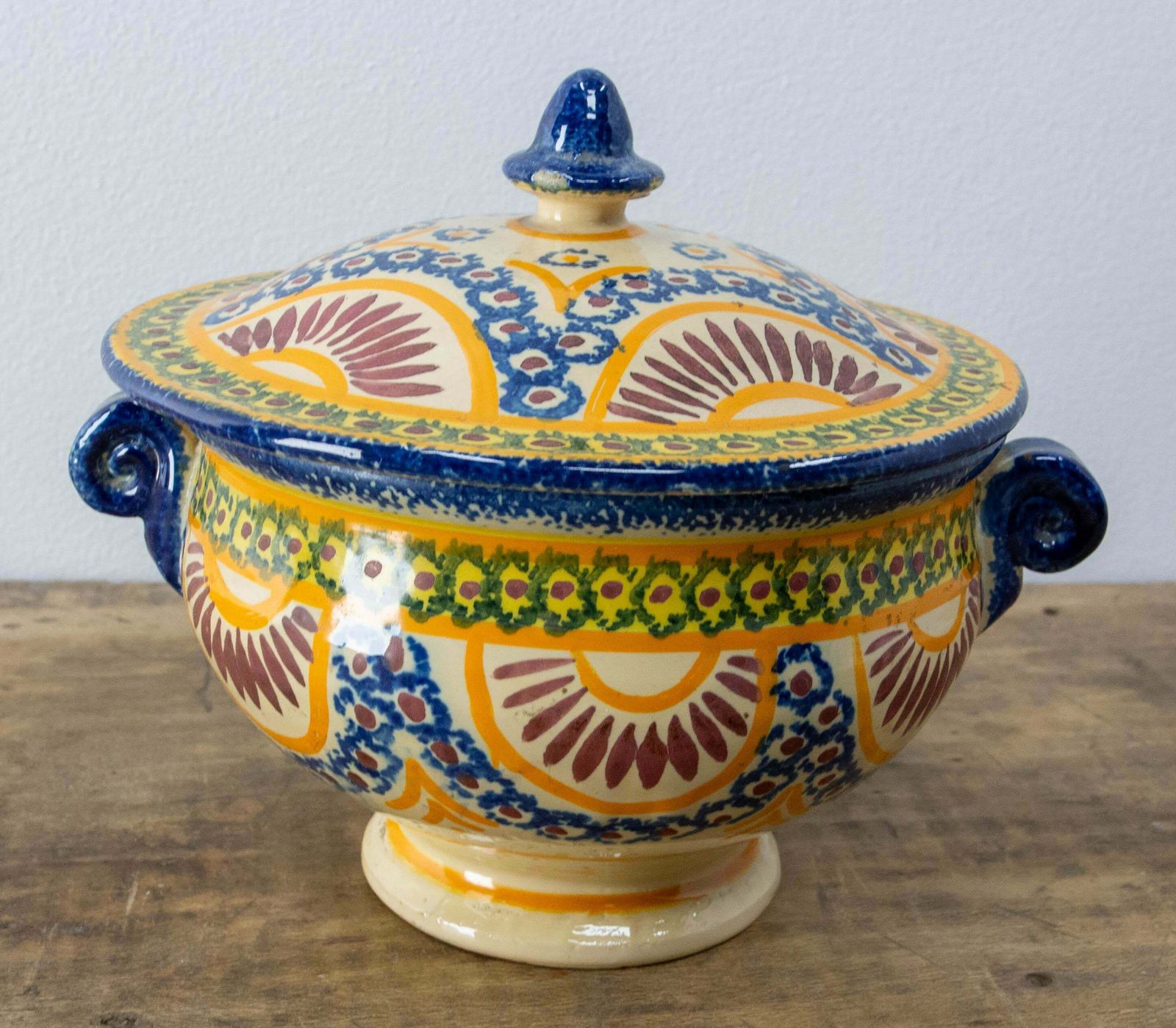 Little Porcelain Tureen Center Piece Or Empty Pocket, French Circa 1960 photo Home Decor