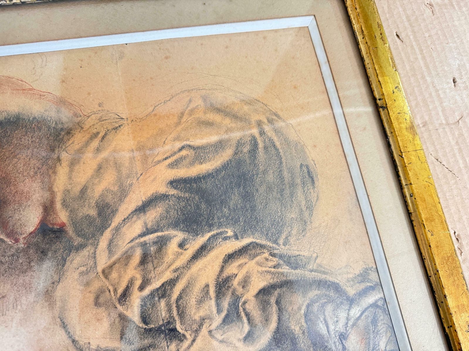 680.0 Drawing Representing A Woman On A Bed Signed France 19th Century photo