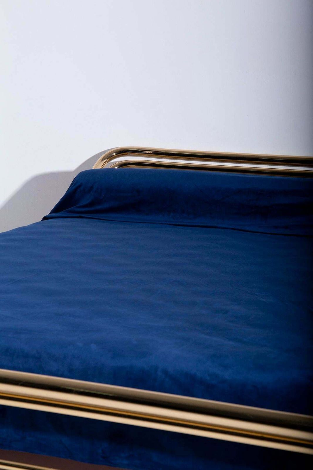 Luciano Frigerio Italian Vintage Brass Bed, Branded photo 1881.0