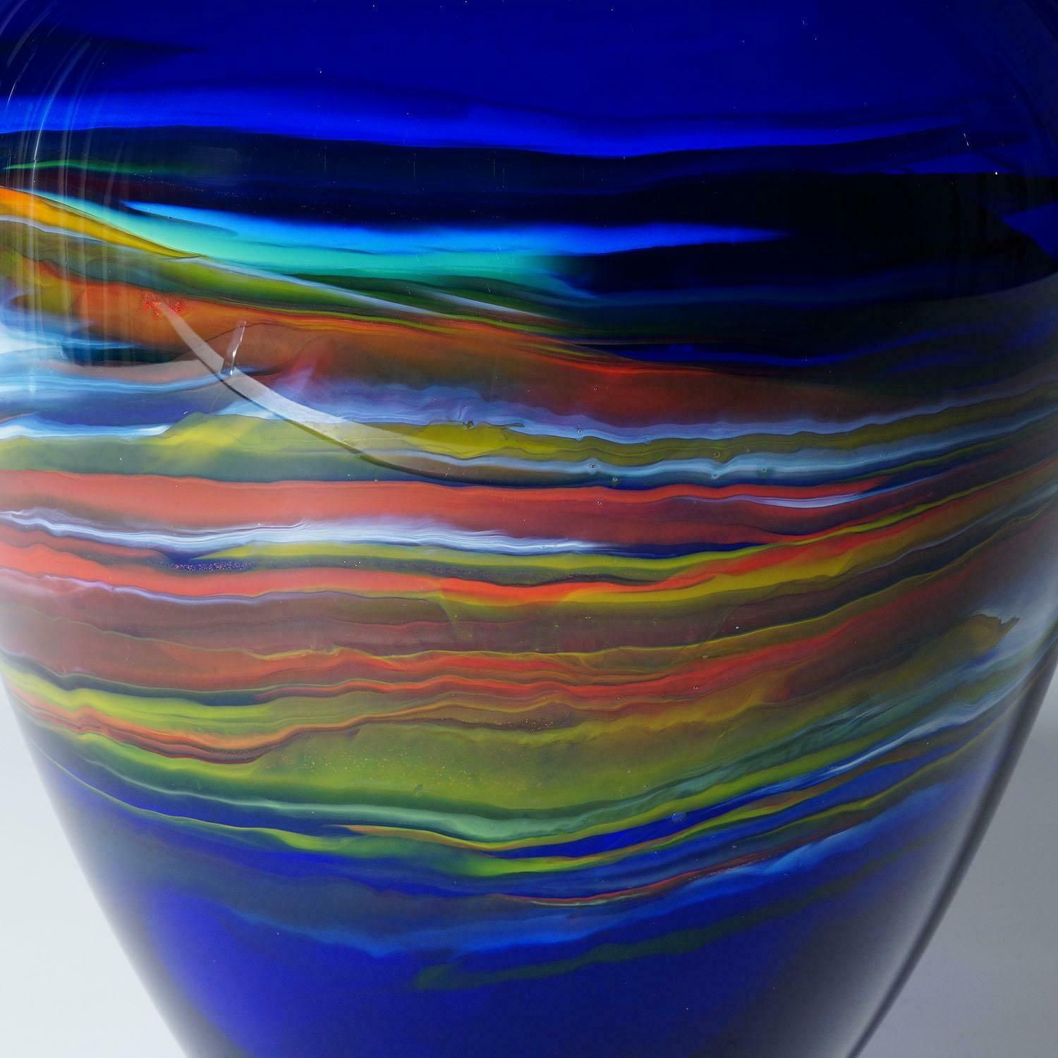 Art Glass Vase By Gianni Versage For Vetreria Archimede Seguso Ca. 1990s photo for sale