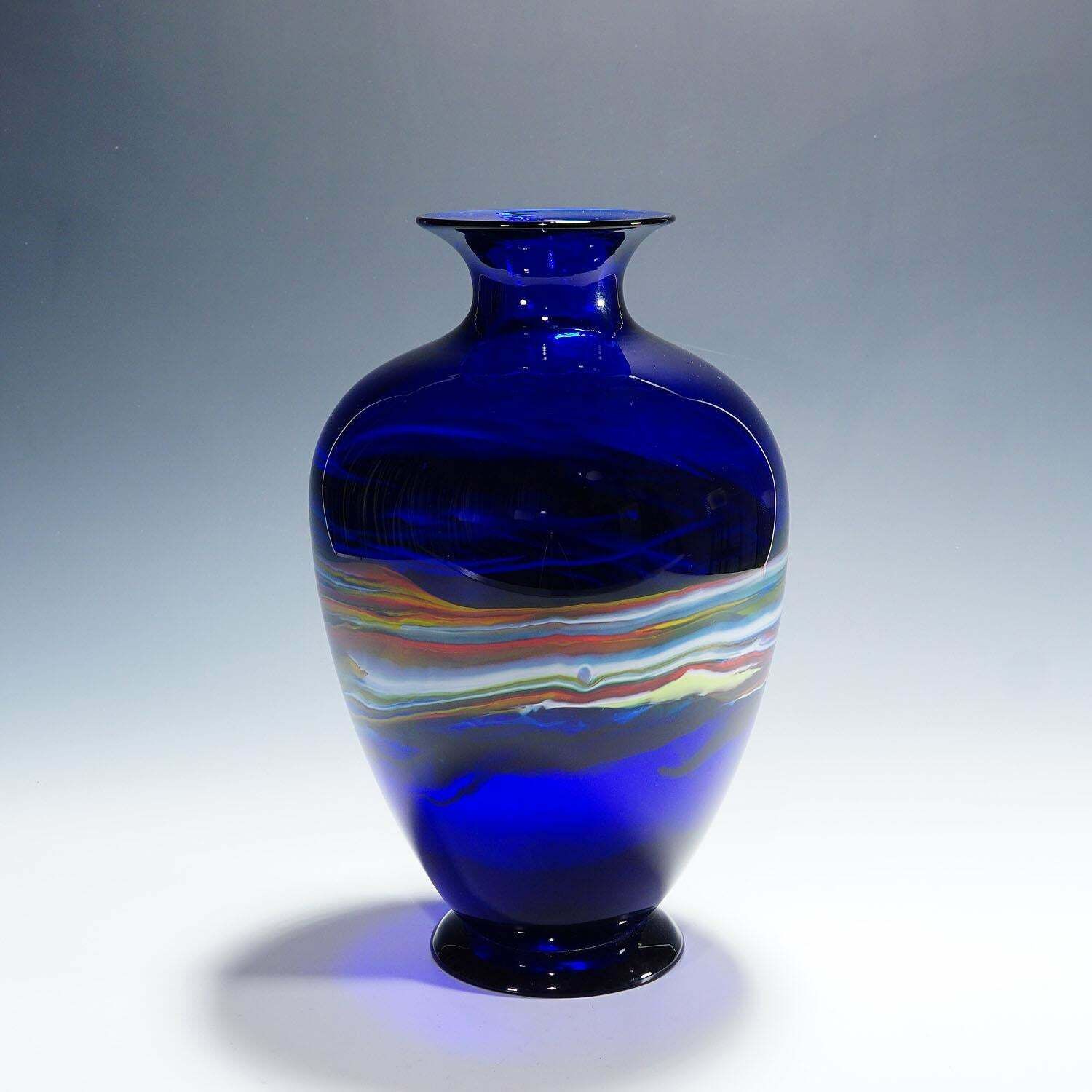 Art Glass Vase By Gianni Versage For Vetreria Archimede Seguso Ca. 1990s photo vintage