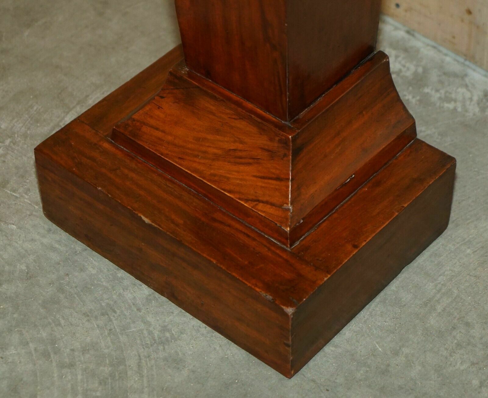 Restored Antique Circa 1870 Sheraton Walnut & Flamed Mahogany Jardiniere Stand photo buy