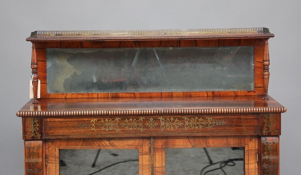 Regency Rosewood And Brass Inlaid Chiffonier photo vinterior