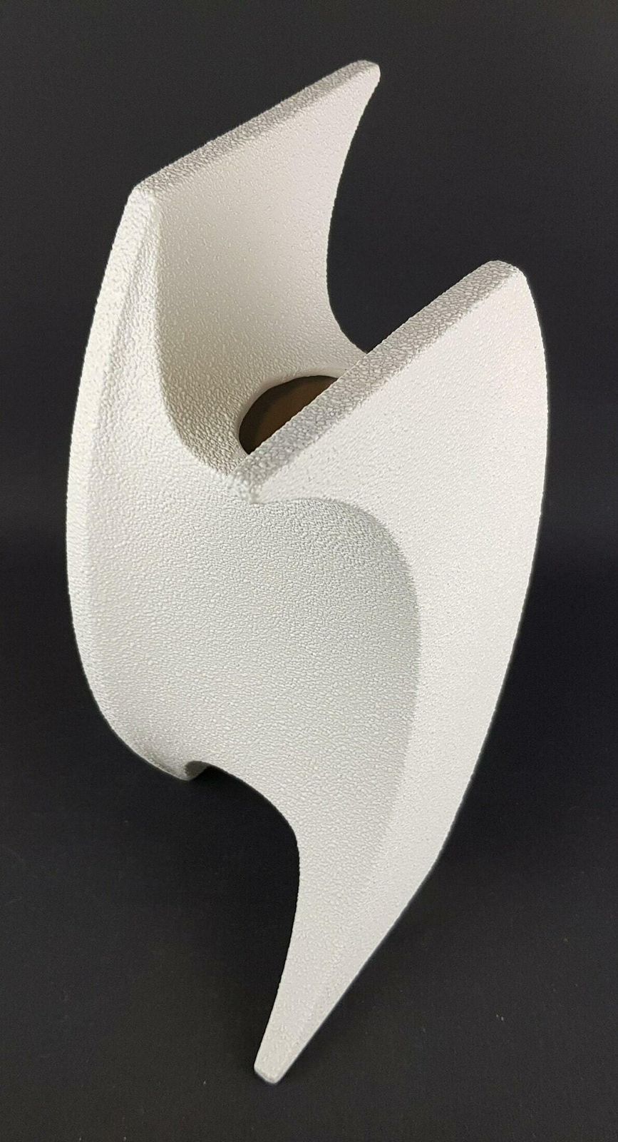 Vintage Bertoncello   Roberto Rigon White Wave Vase 939 Italian Pottery 1960s 1970s photo 245.0