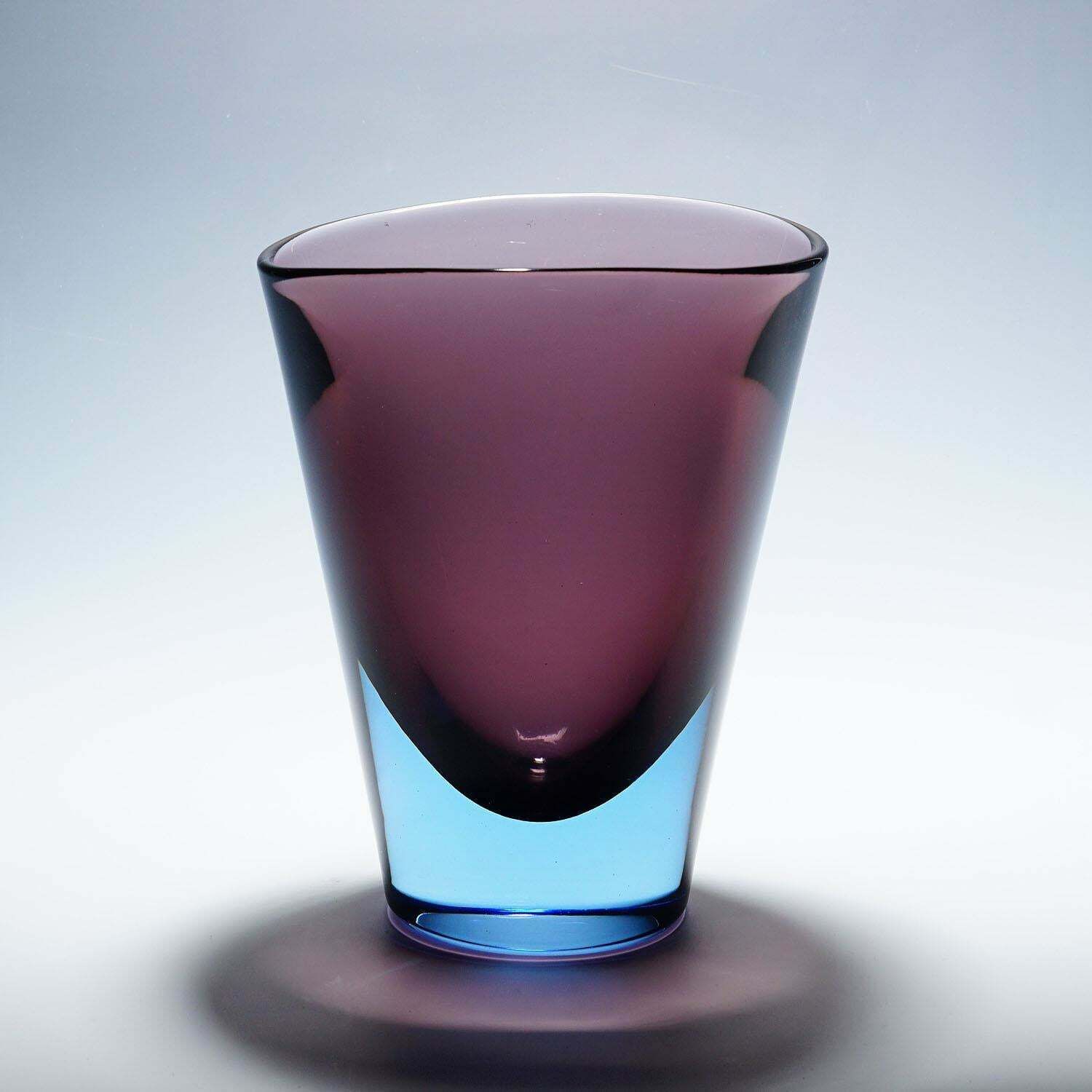 Flavio Poli For Seguso Sommerso Vase Murano Ca. 1960s photo 3051.0