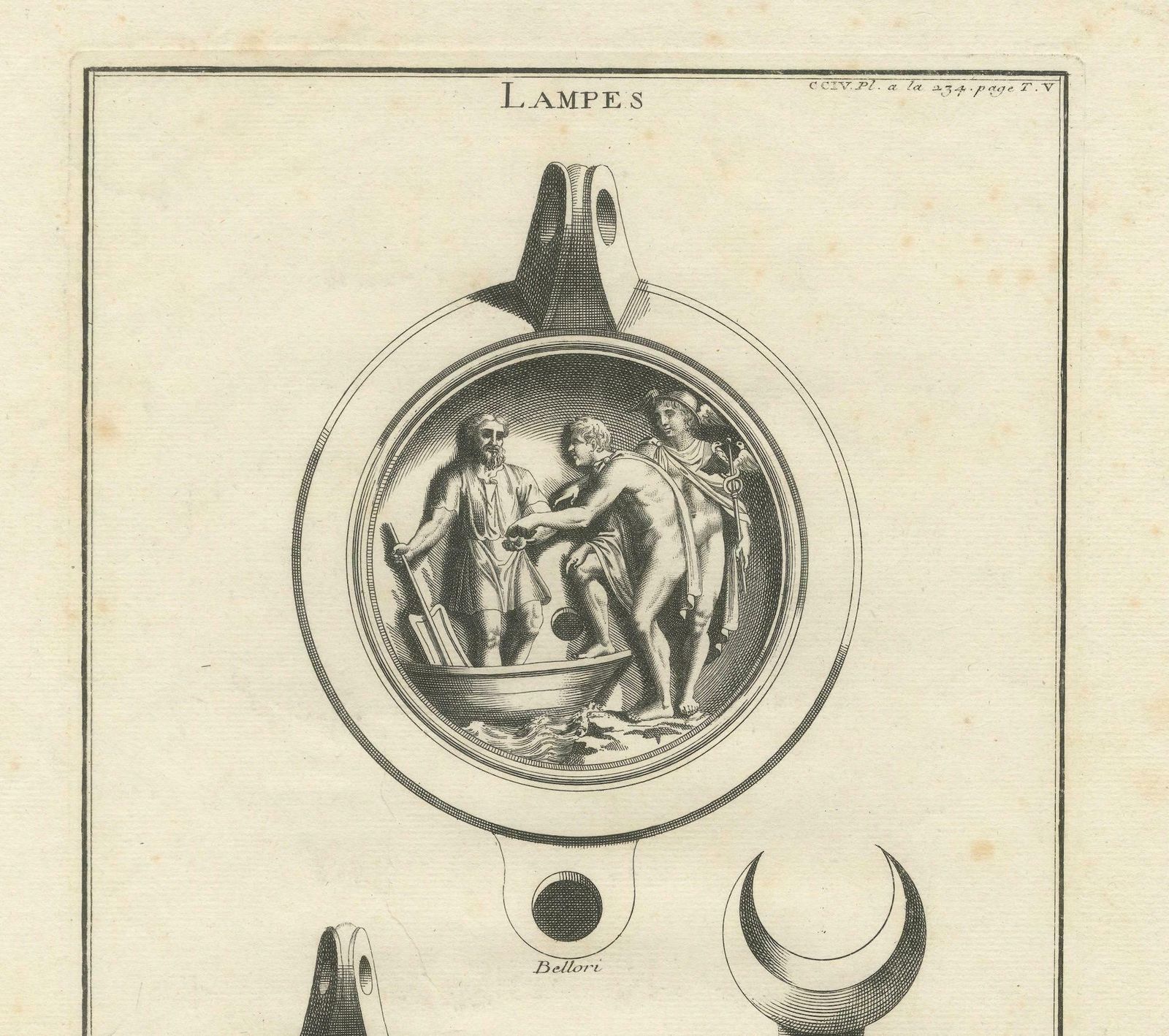 photo furniture Ancient Lamps In Art: Montfaucon's 18th Century Engravings, Circa 1722