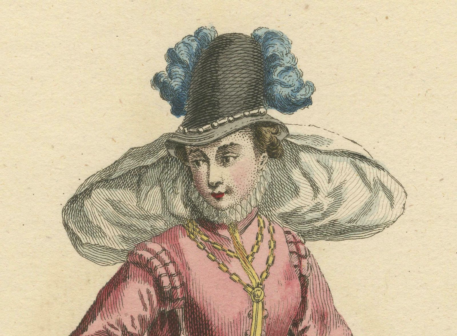 Habit Of A Lady Of Quality In Burgundy In 1577, Published In 1757 photo 207.0