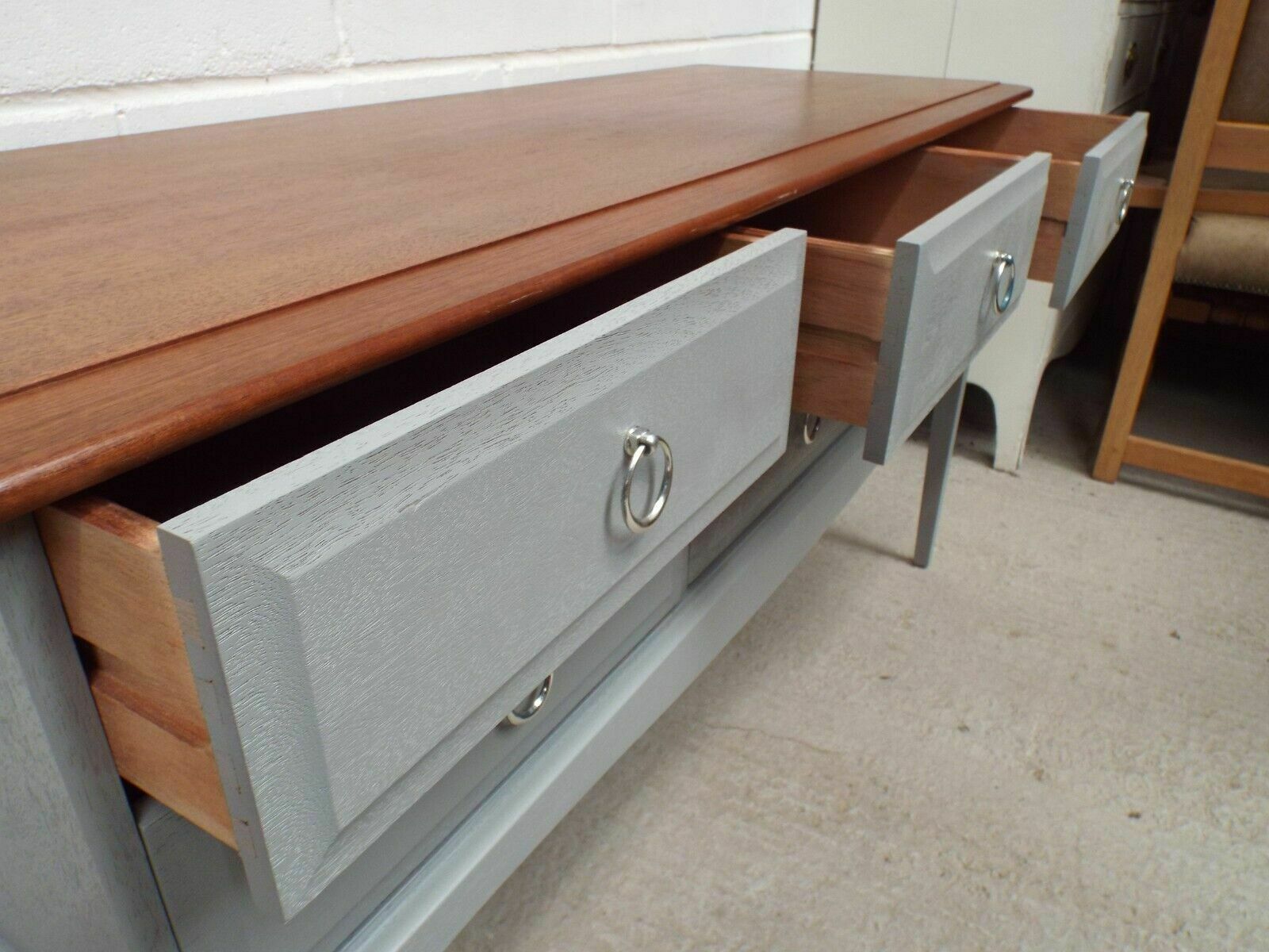 Vintage Stag Painted Chest Of Drawers Freshly Refurbished F7b Plummet photo furniture