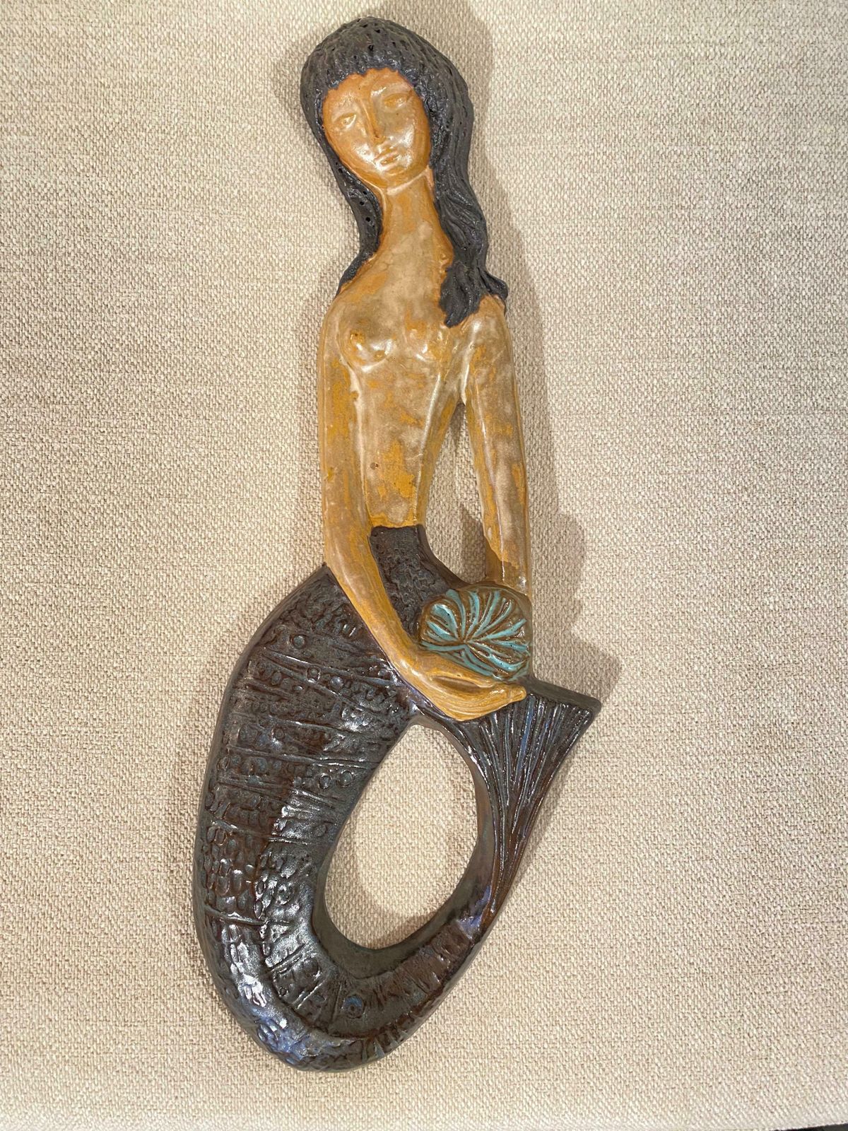 Mermaid Ceramic Amphora Belgium By Rogier Vandeweghe, Belgium photo Art
