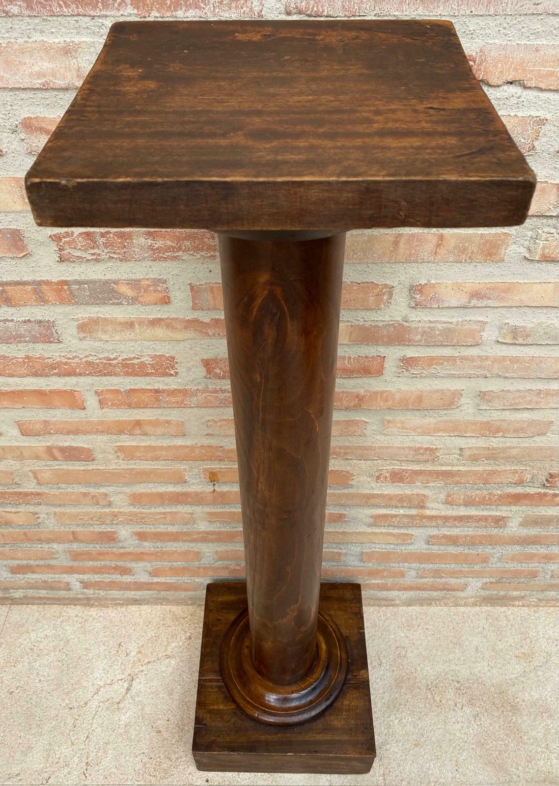 Sellette mid-century française en bois de noyer, années 1960 photo furniture