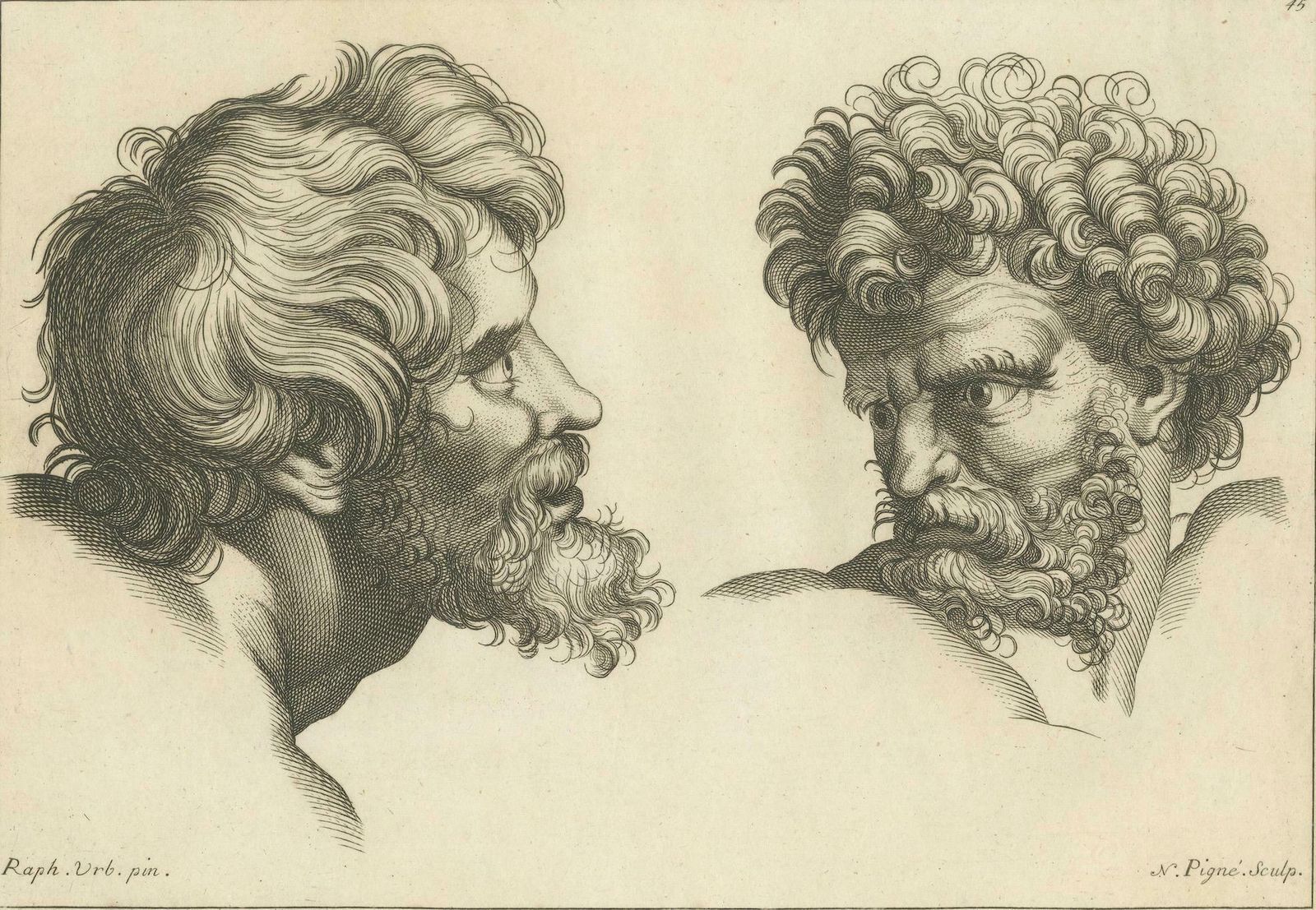 Visages Of Virtue And Vigor: Raphael To Pigné, 1740 photo 370.0