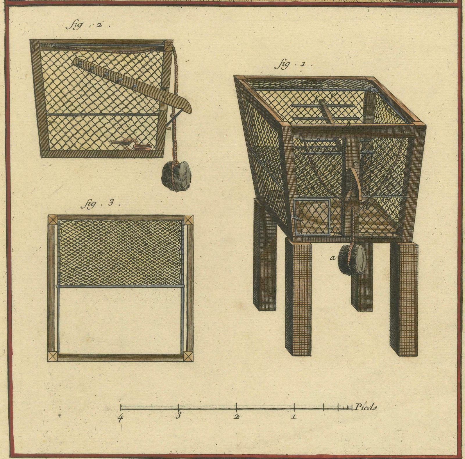Hunting, Small Game Hunting, And Traps: Engraved In The 18th Century, 1793 photo for sale