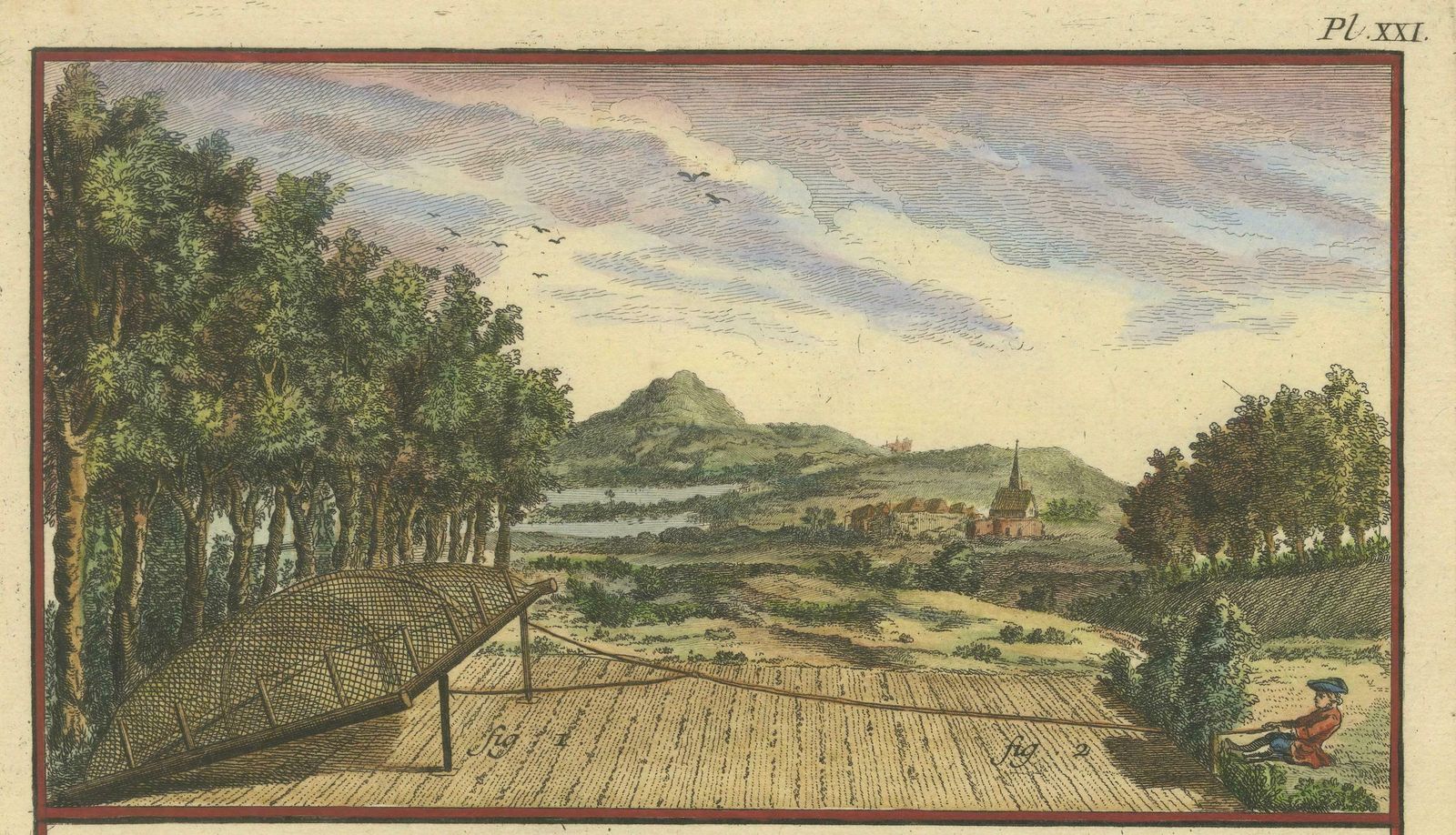 Hunting, Small Game Hunting, And Traps: Engraved In The 18th Century, 1793 photo Art