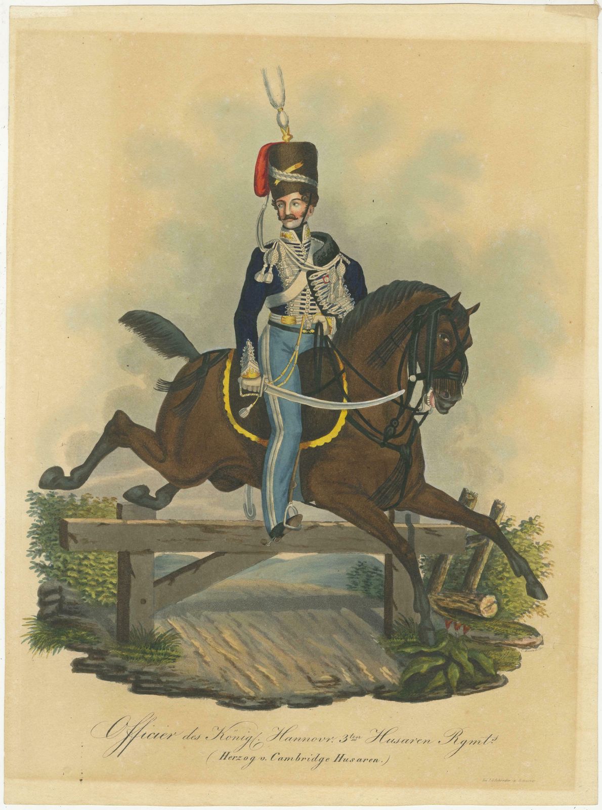 Officer Of The King's German Legion (Duke Of Cambridge's Hussars), Circa 1828 photo furniture