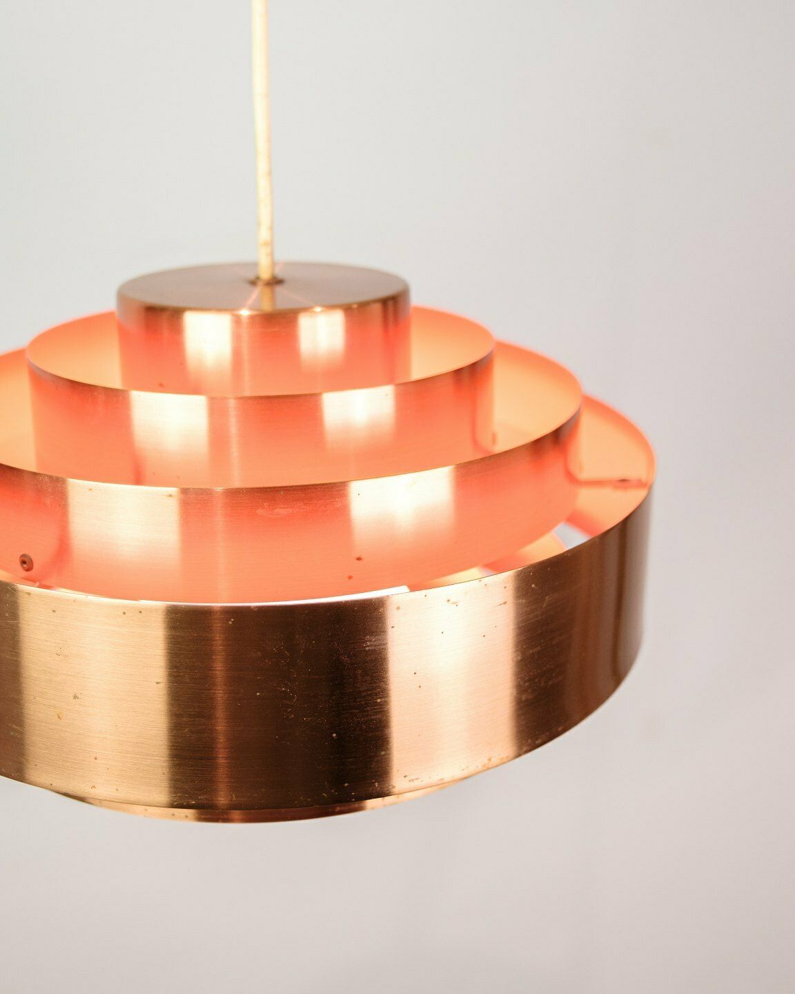 Ceiling Lamp Model Ultra In Copper By Jo Hammerborg For Fog Og Mørup From 1960s photo for sale