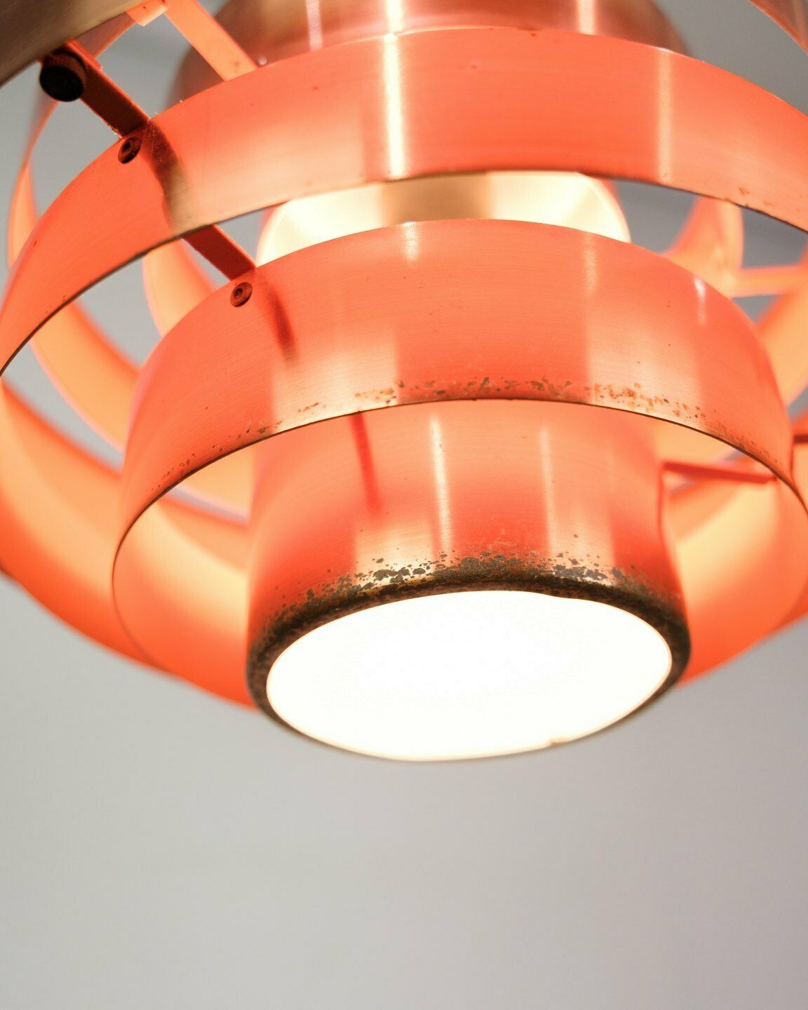 Ceiling Lamp Model Ultra In Copper By Jo Hammerborg For Fog Og Mørup From 1960s photo vinterior