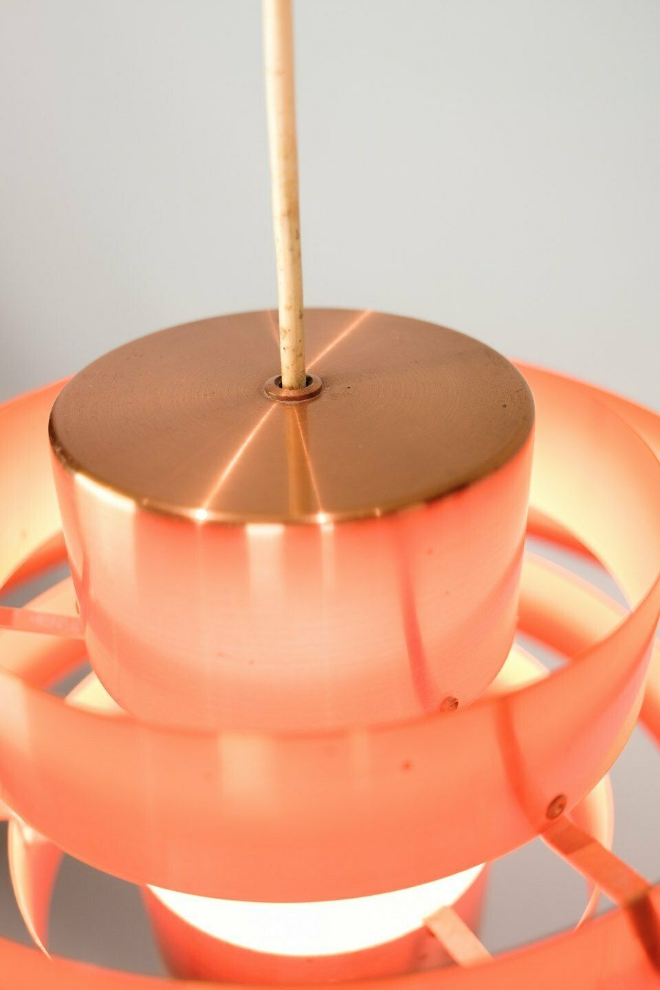 Ceiling Lamp Model Ultra In Copper By Jo Hammerborg For Fog Og Mørup From 1960s photo vintage