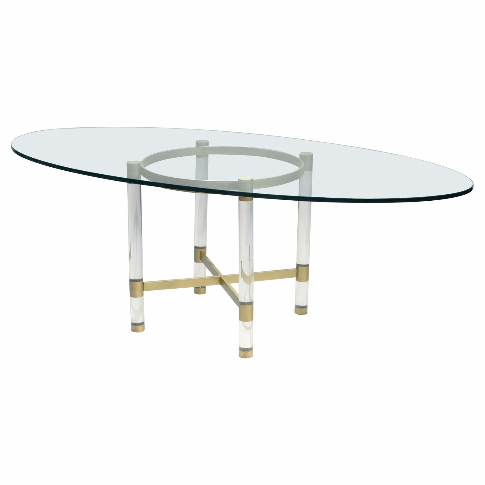 Brass And Lucite Dining Table By Sandro Petti For Metalarte, 1970s photo furniture
