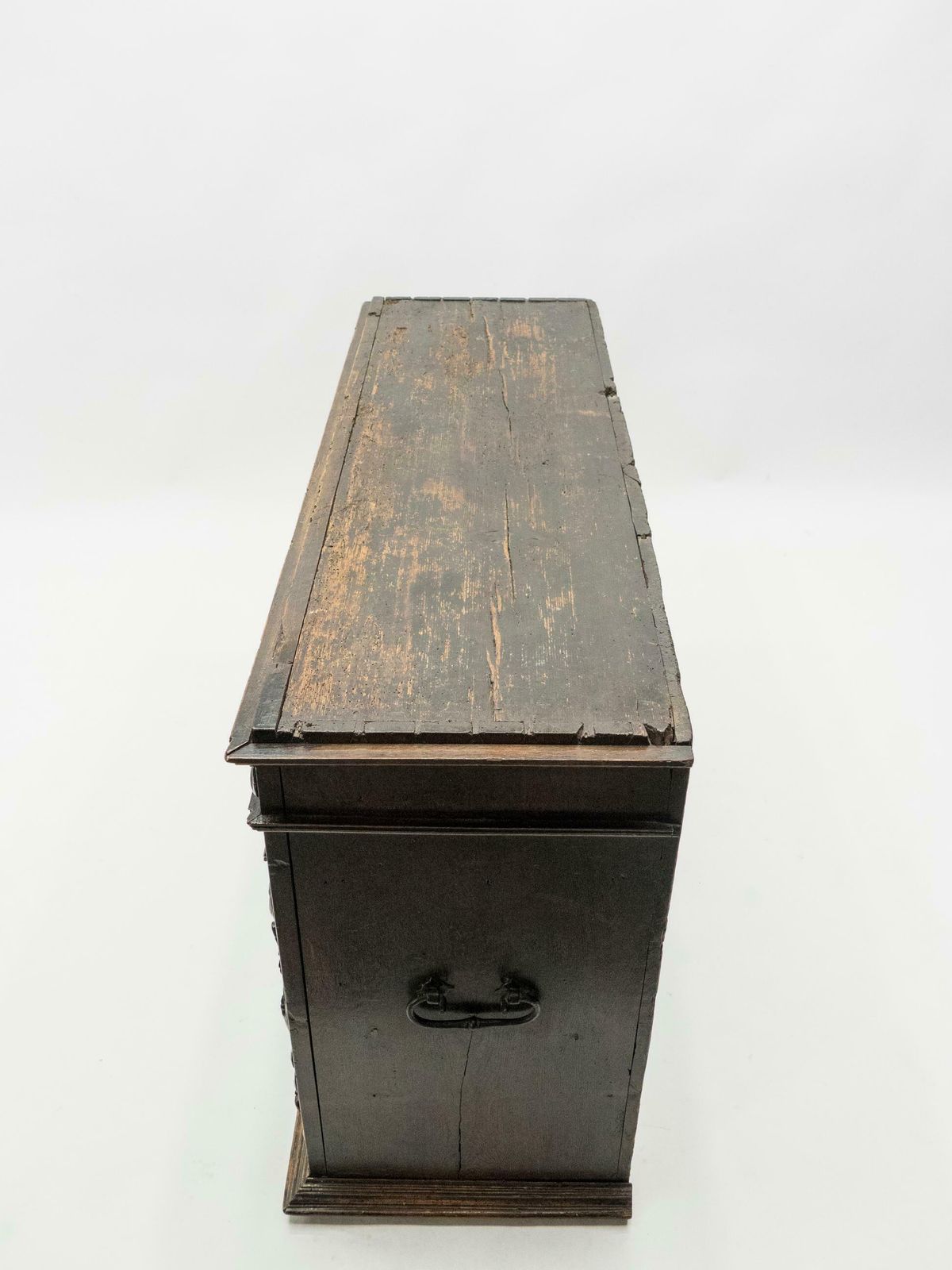 French Renaissance Carved Oak Sideboard, 18th Century photo vintage