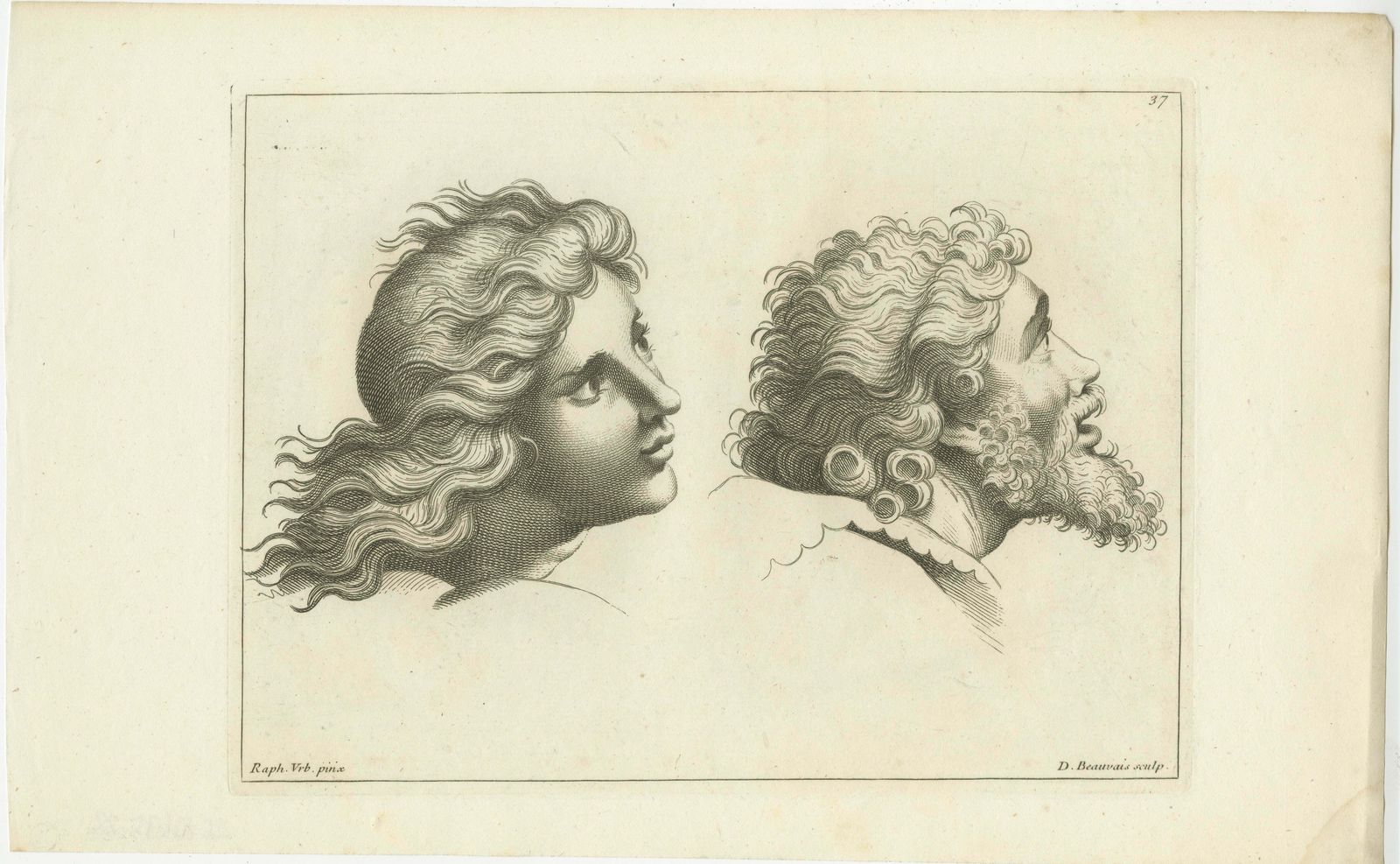 Echoes Of Antiquity: Youth And Wisdom By Beauvais, 1740 photo furniture