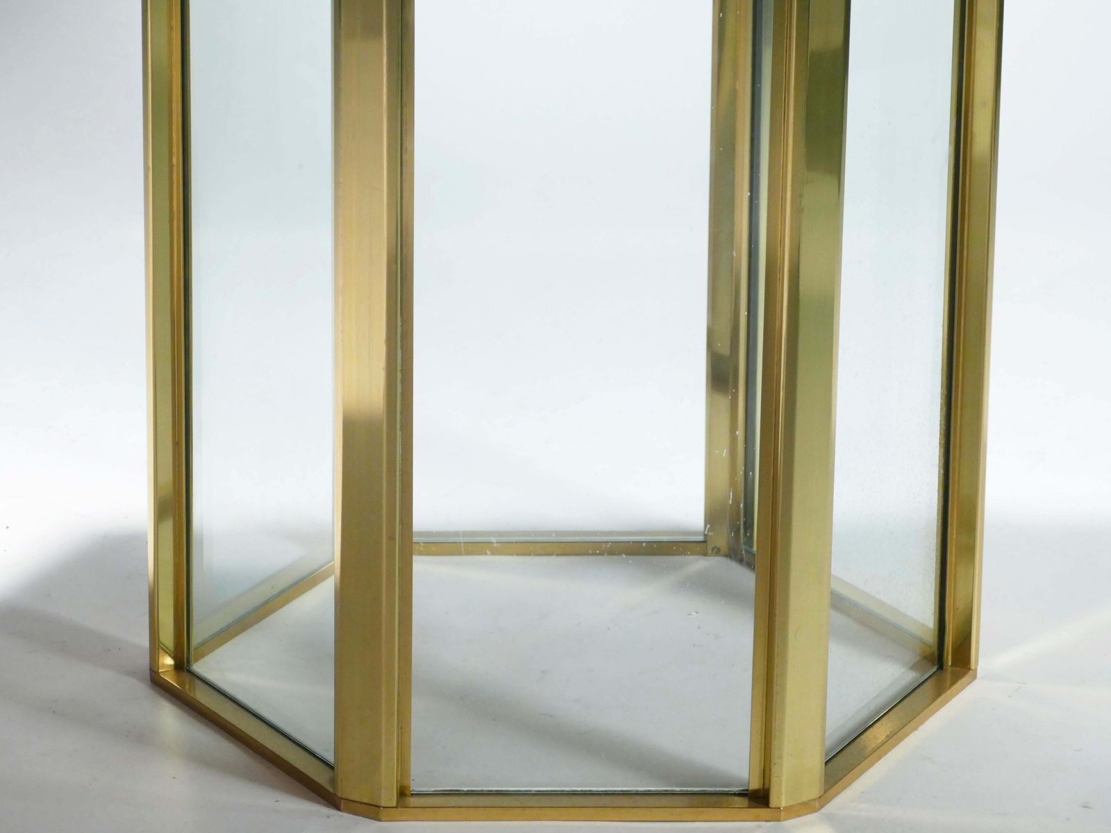Midcentury Romeo Rega Black Lacquer Brass And Glass Dining Table, 1970s photo 6262.0