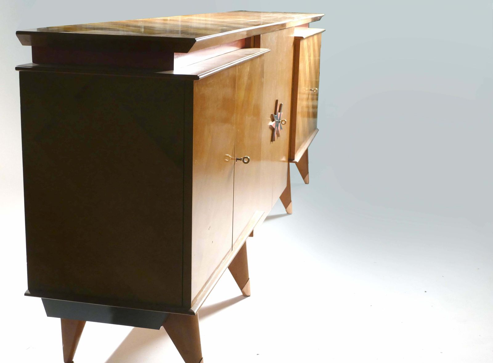 Enfilade moderniste mid-century en chêne, France, années 1950 photo vinterior