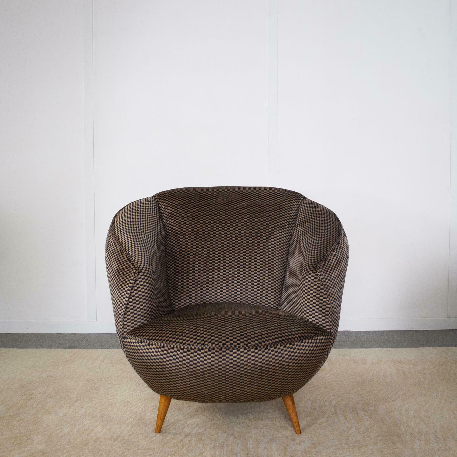 Gio Ponti Set Of Two Armchairs 1940s photo vintage