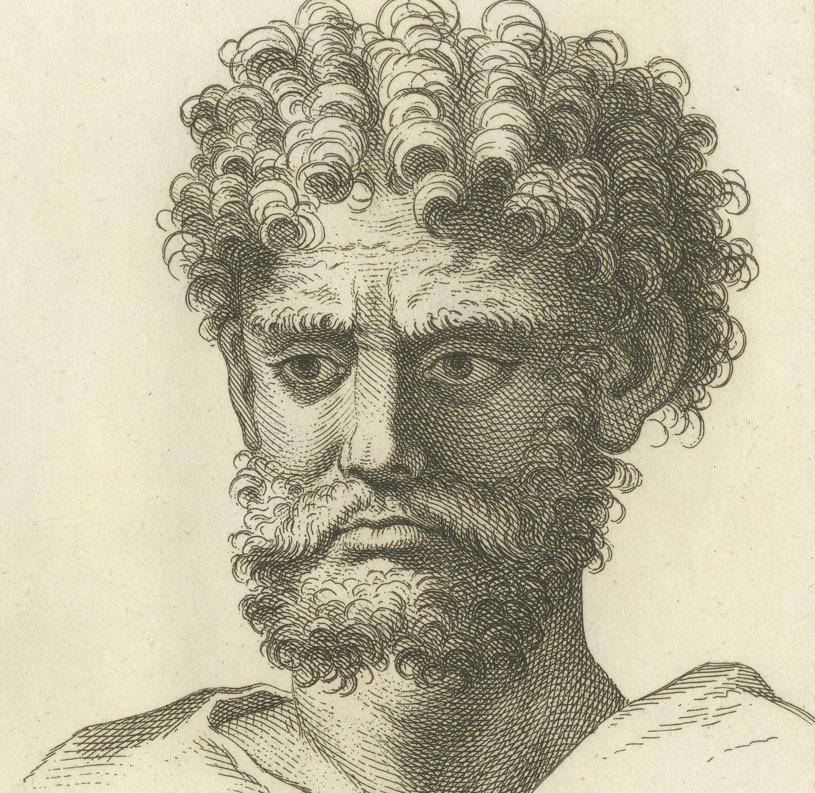 Serene And Stern: Dualities Of Raphael By C. Dupuis, 1740 photo Art