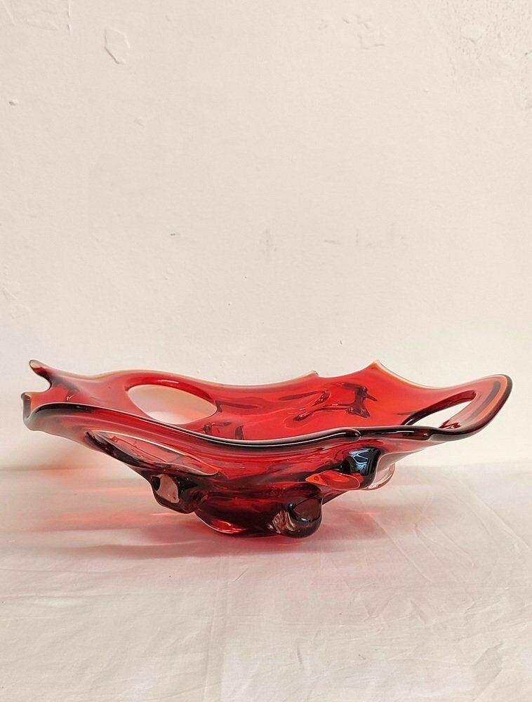Vintage Italian Crystal Centerpiece, 1970s
