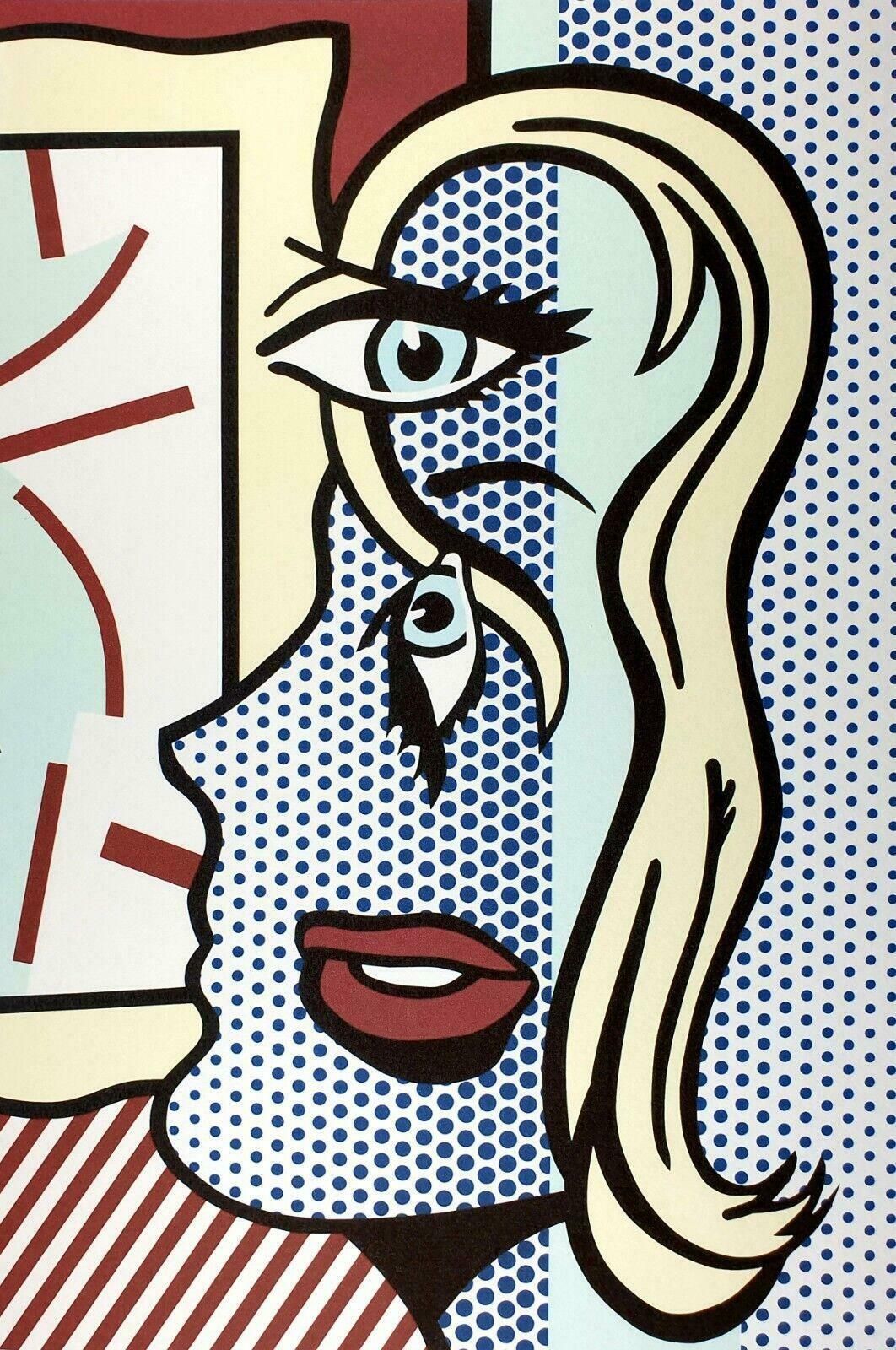 1980s Original Roy Lichtenstein "Art Critic" Limited Edition Lithograph